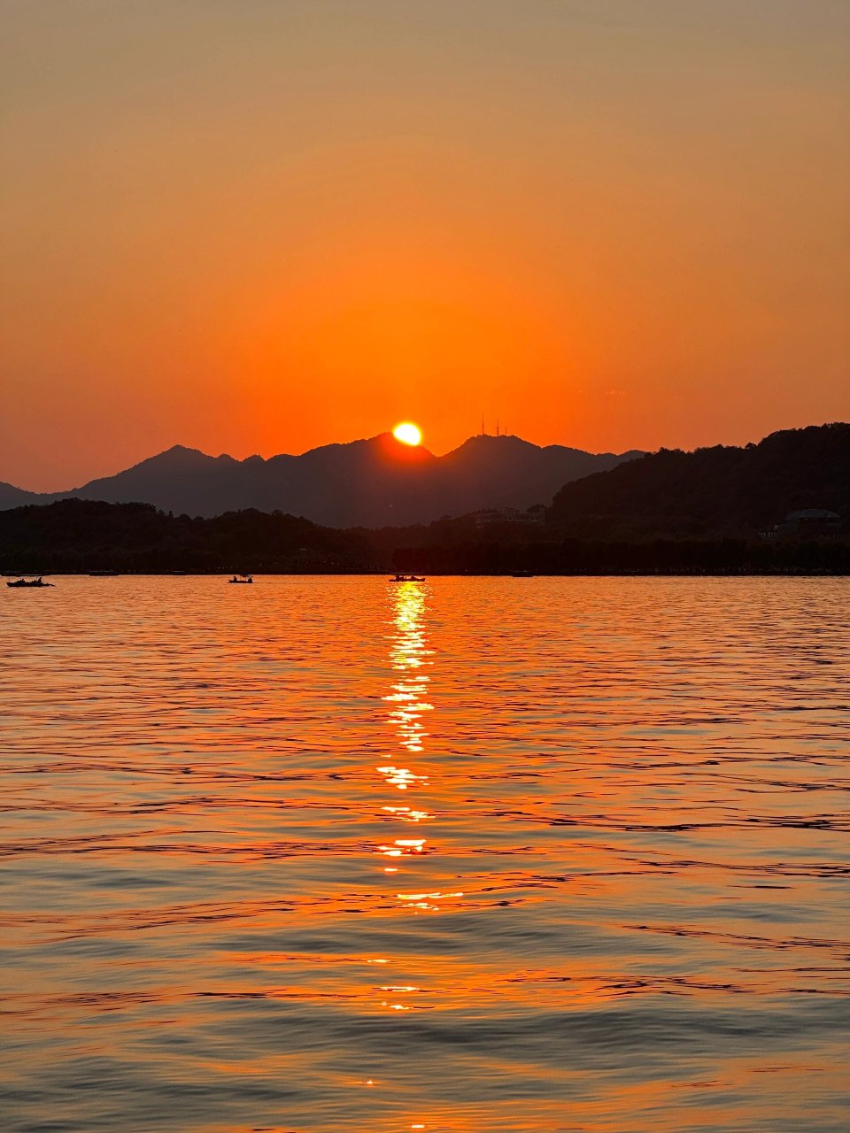 夕阳图片真实照片高清图片