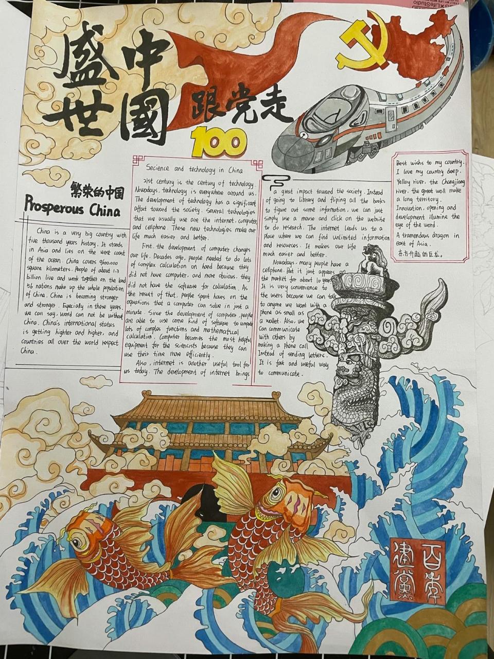 名画手抄报图片大全图片