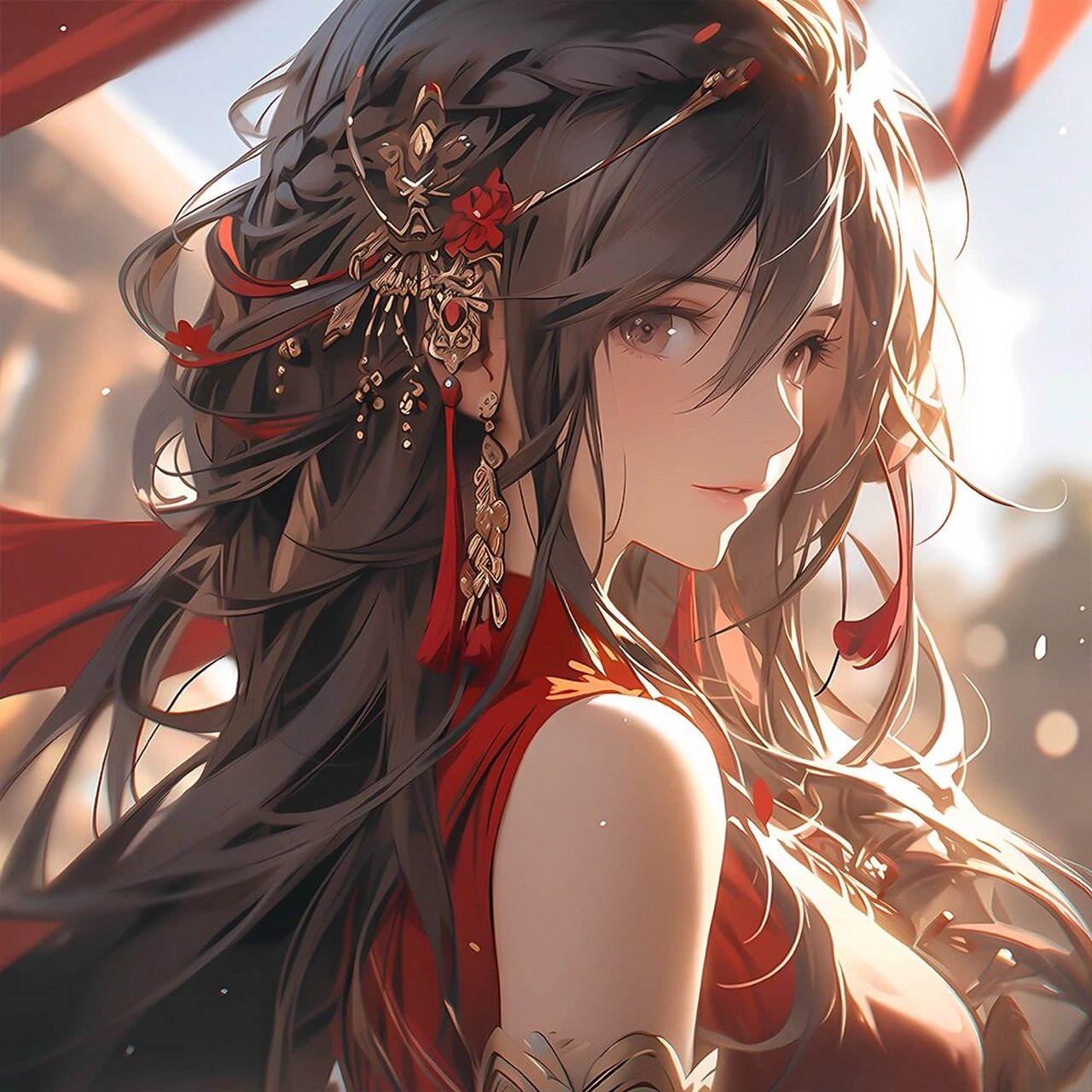 中式古装·国风少女·气质优雅女生头像 相似星辰的眼眸—— 隐藏了