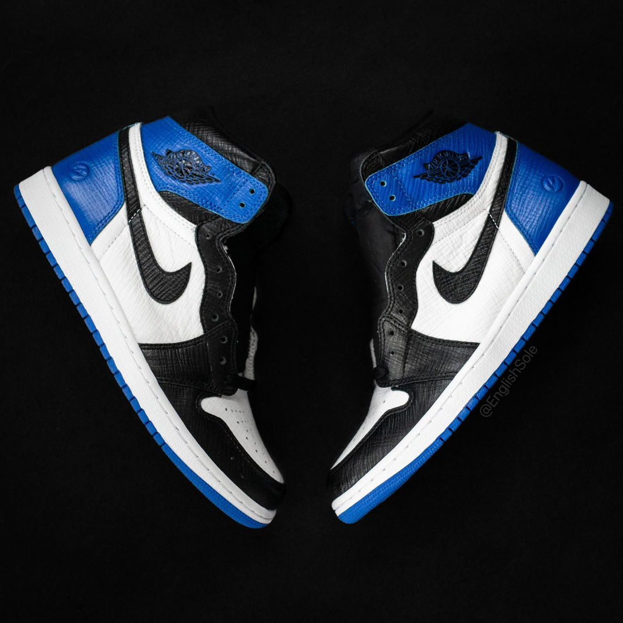 最近kim jones在2014年打造的lv x aj1 x 藤原浩大闪电三方联名哑品