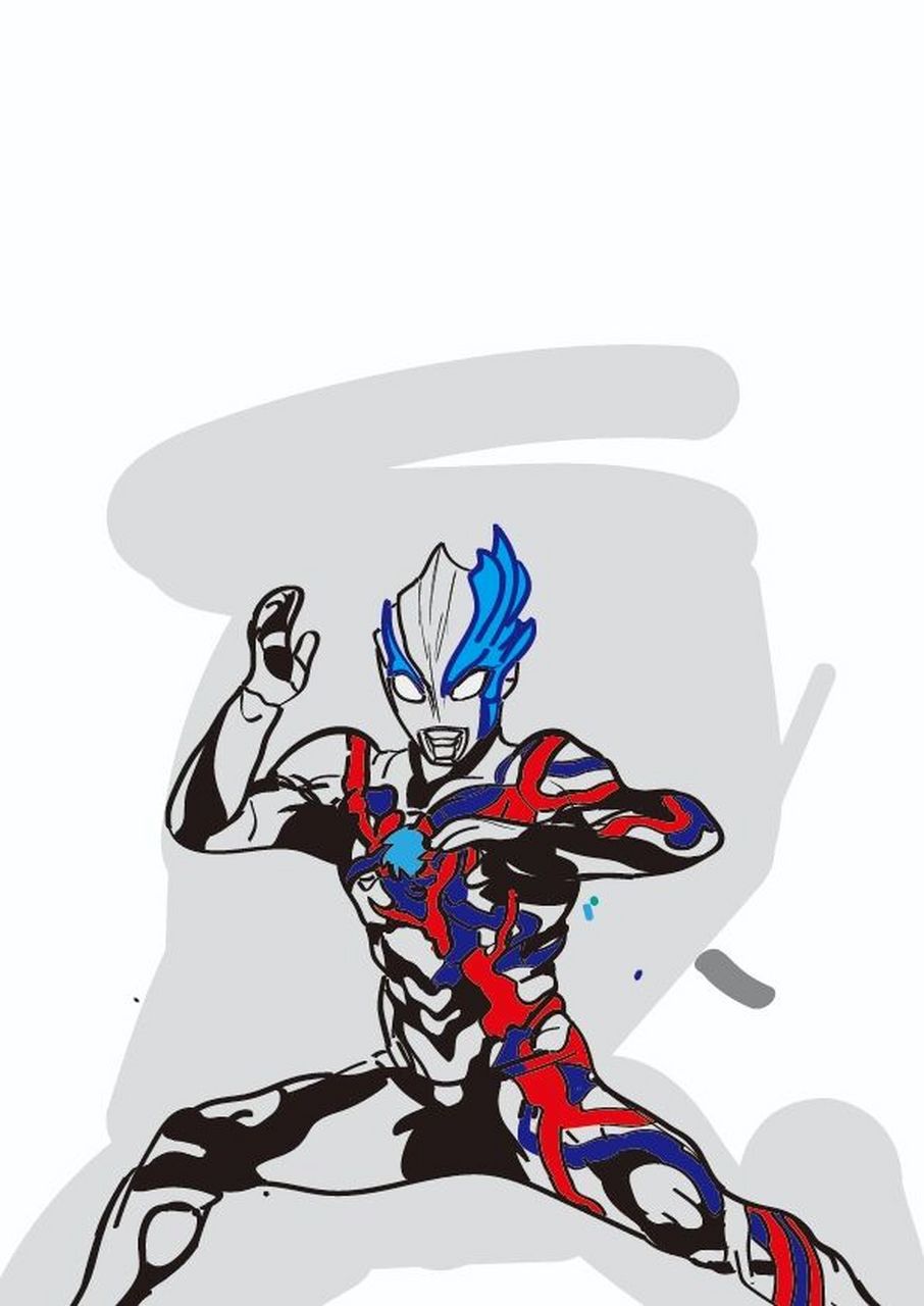 绘画布莱泽奥特曼