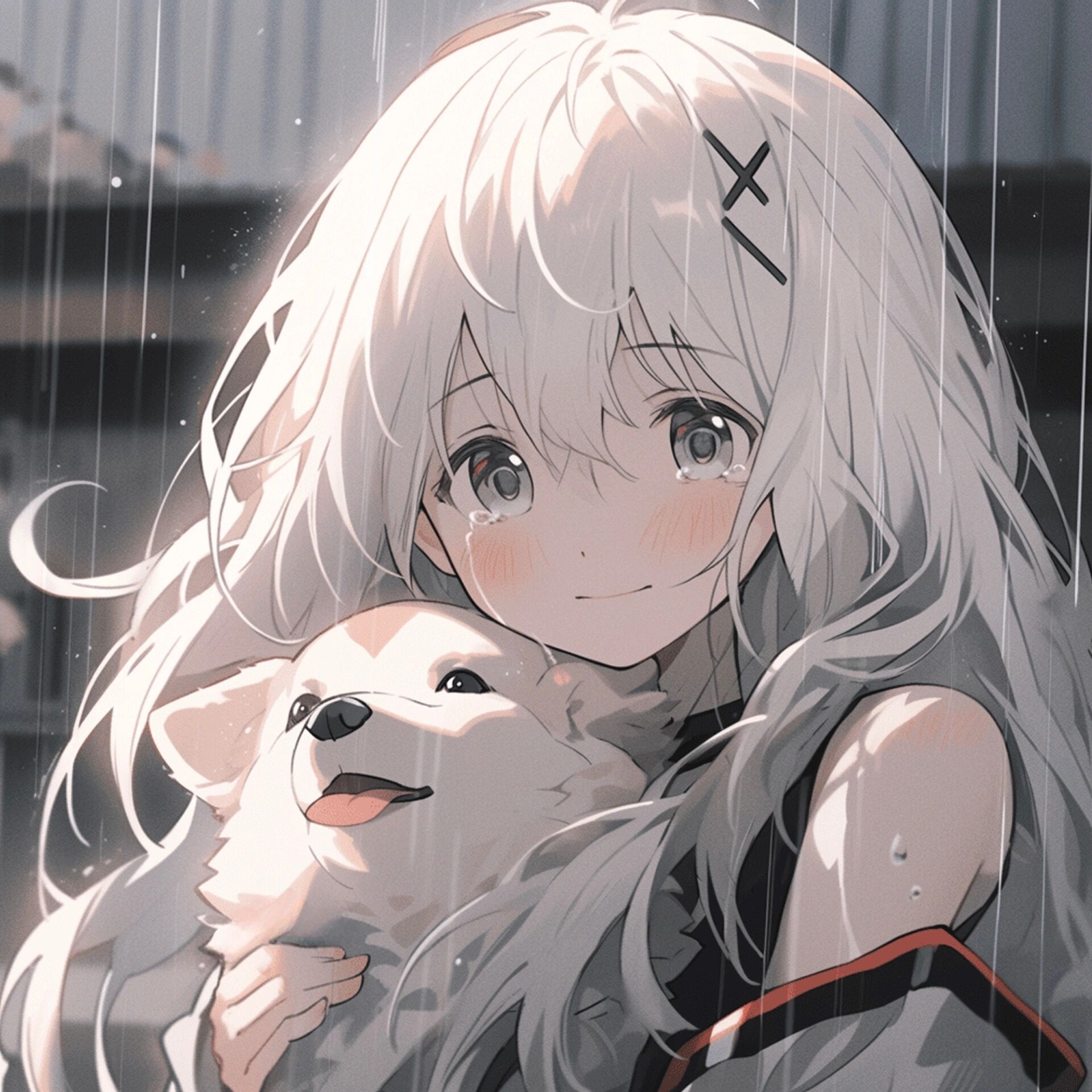 孤独氛围感动漫女头