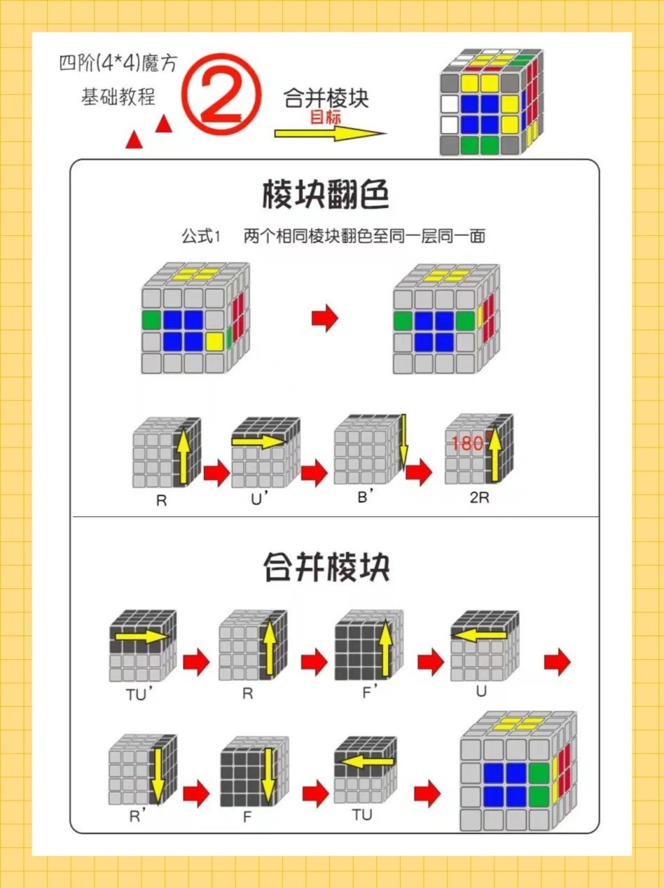 四阶魔方怎么组装图片