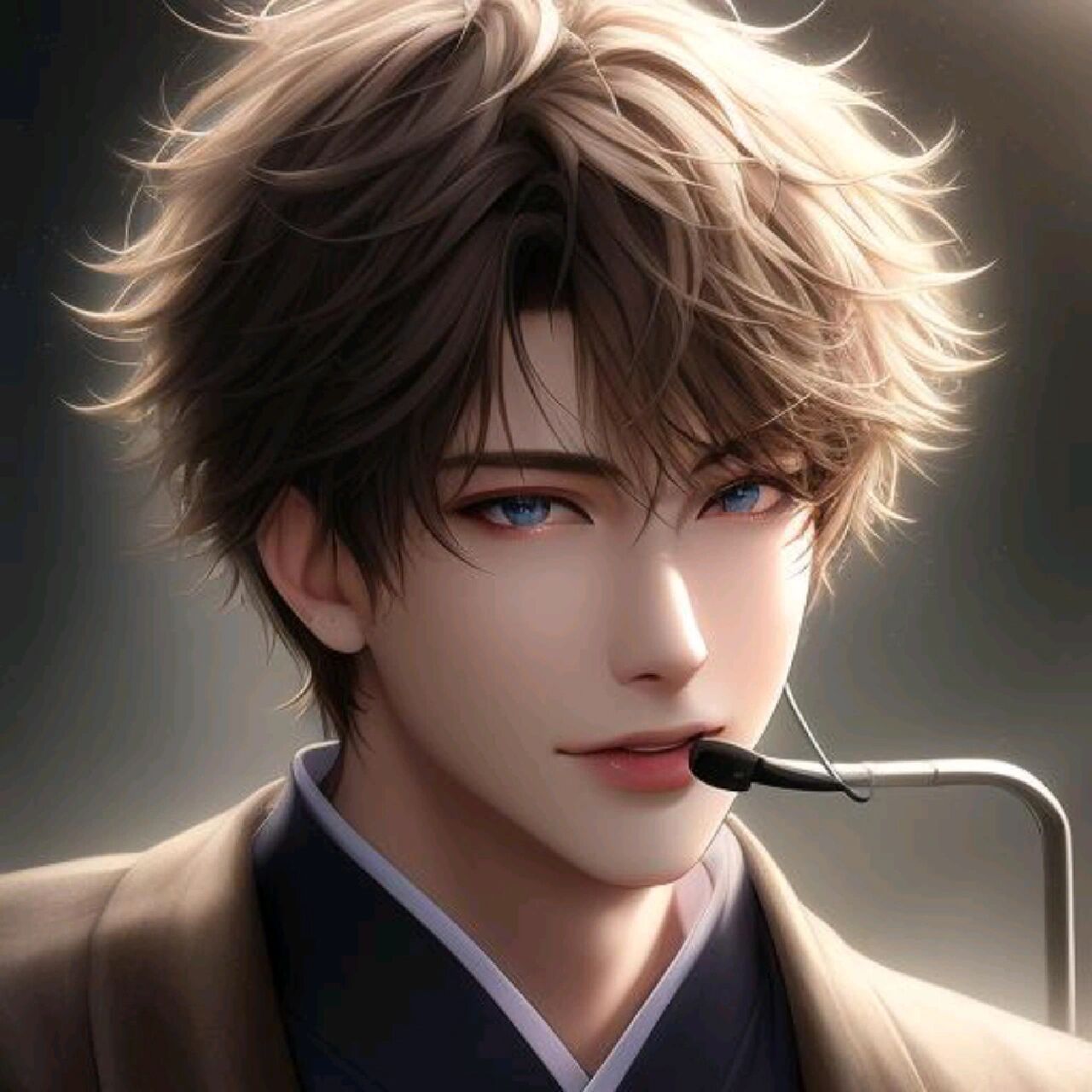 glow男头像关键词(电竞,主播) 精美cg,帅哥 少年,短发 凌乱的发丝