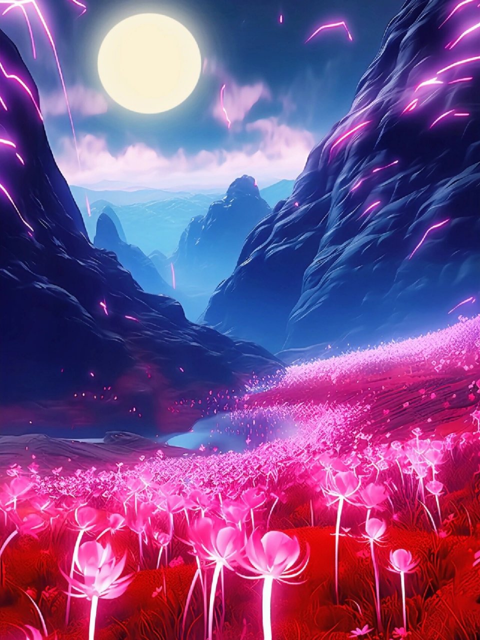 彼岸花又名曼珠沙华,有个很好的花语是: "见花不见叶,花叶永不相见