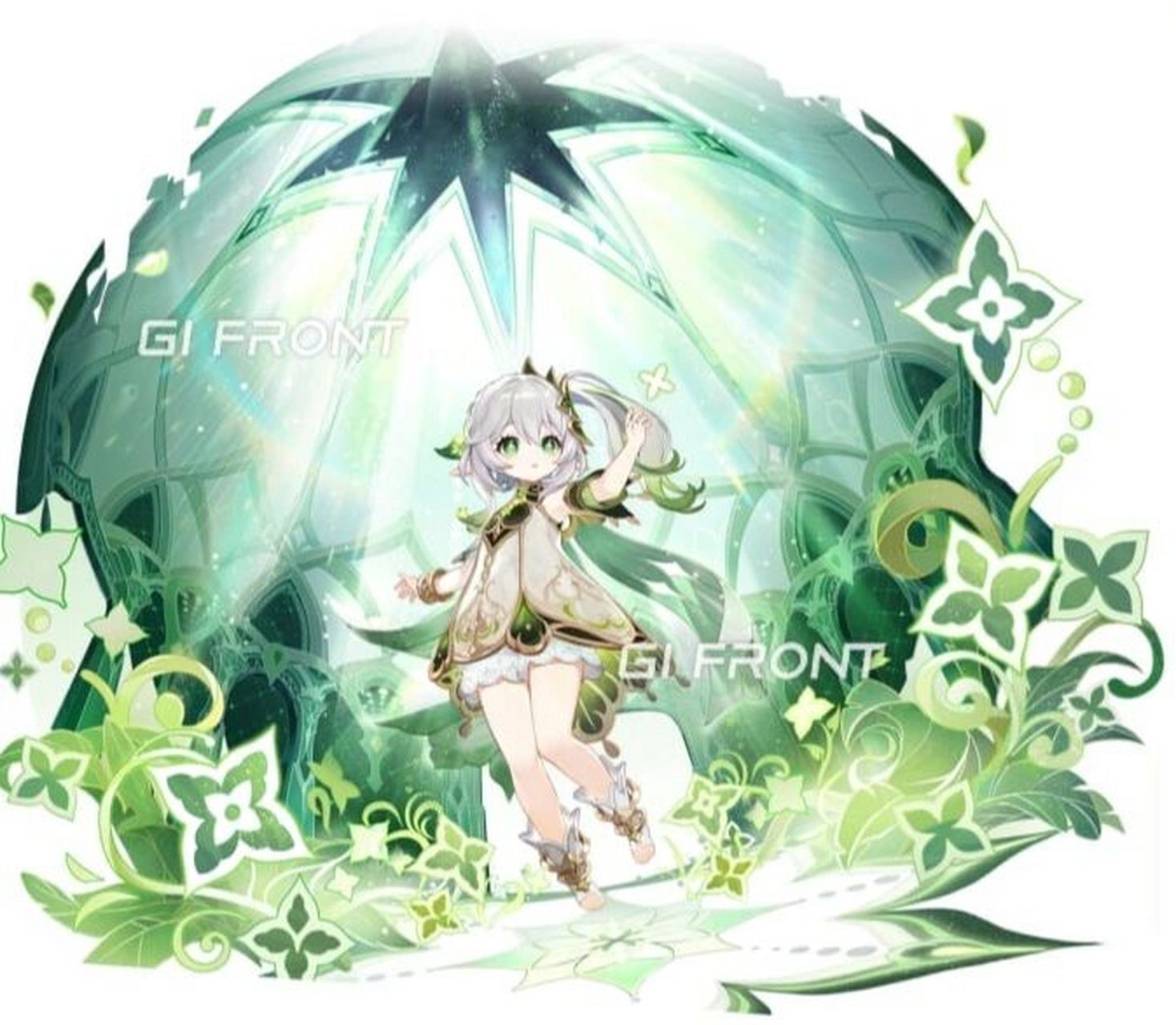 小草神立绘高清图来了 还有名片与新地图, 其实我更想知道无相之草