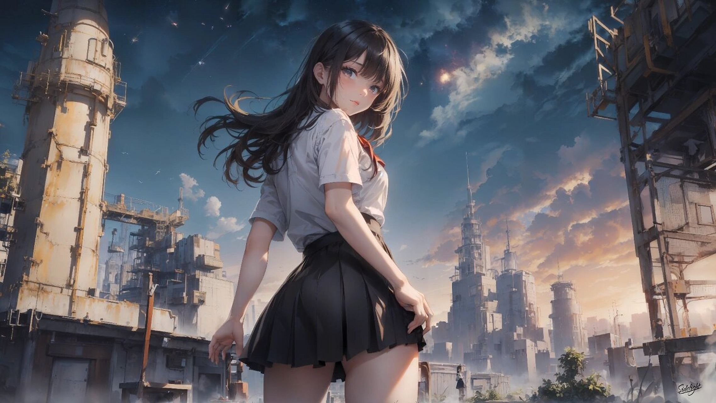 4k高清壁纸| jk系列 | 天台-3 |16:9 推荐使用pad版观看,双指放大观看