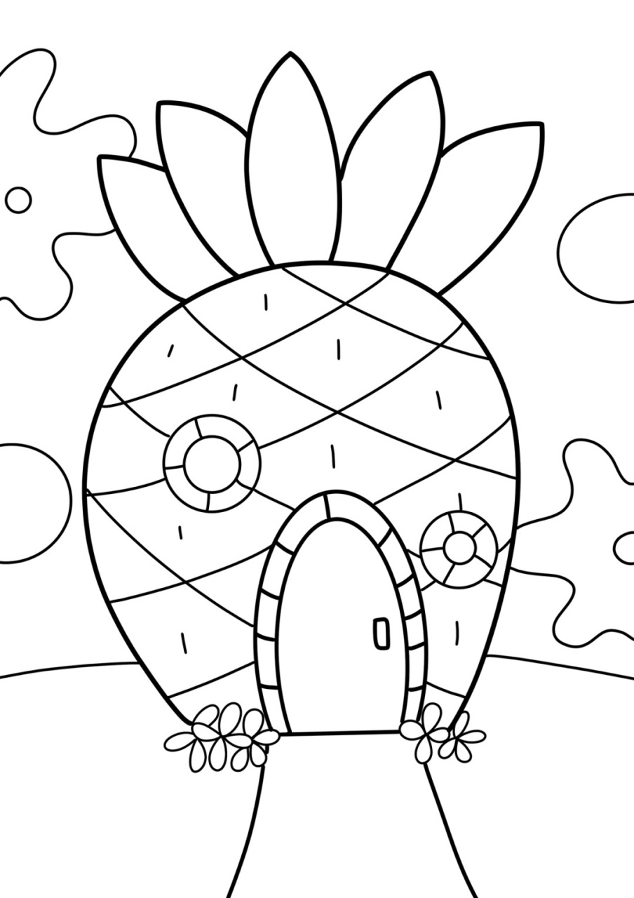 菠萝屋儿童创意画 房子儿童画 简笔画#画个简笔画#创意美术儿童画