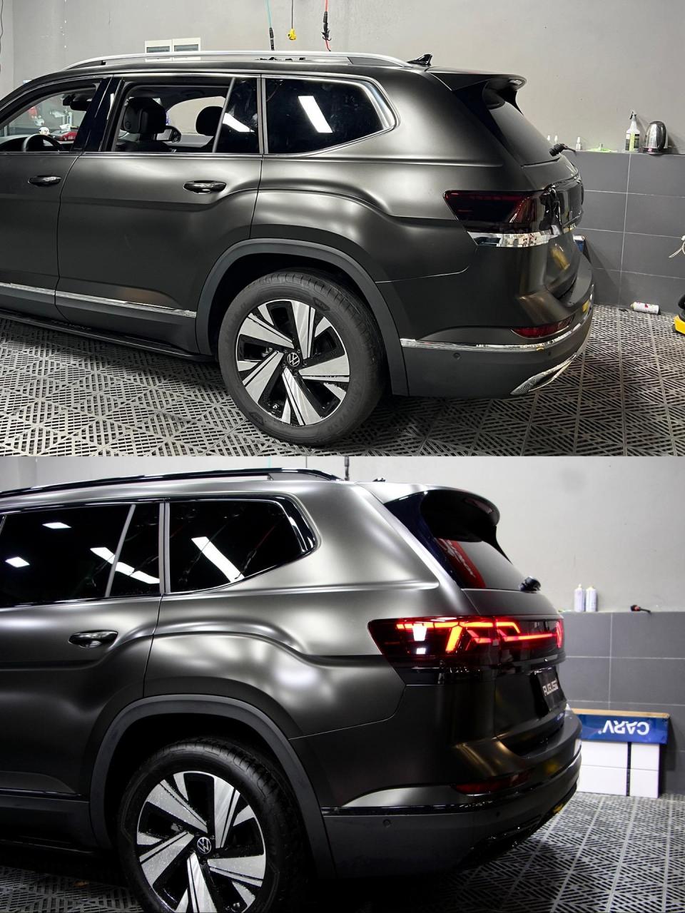 瞧瞧大众途昂改色黑武士.每个人的心中都离不开一台黑武士