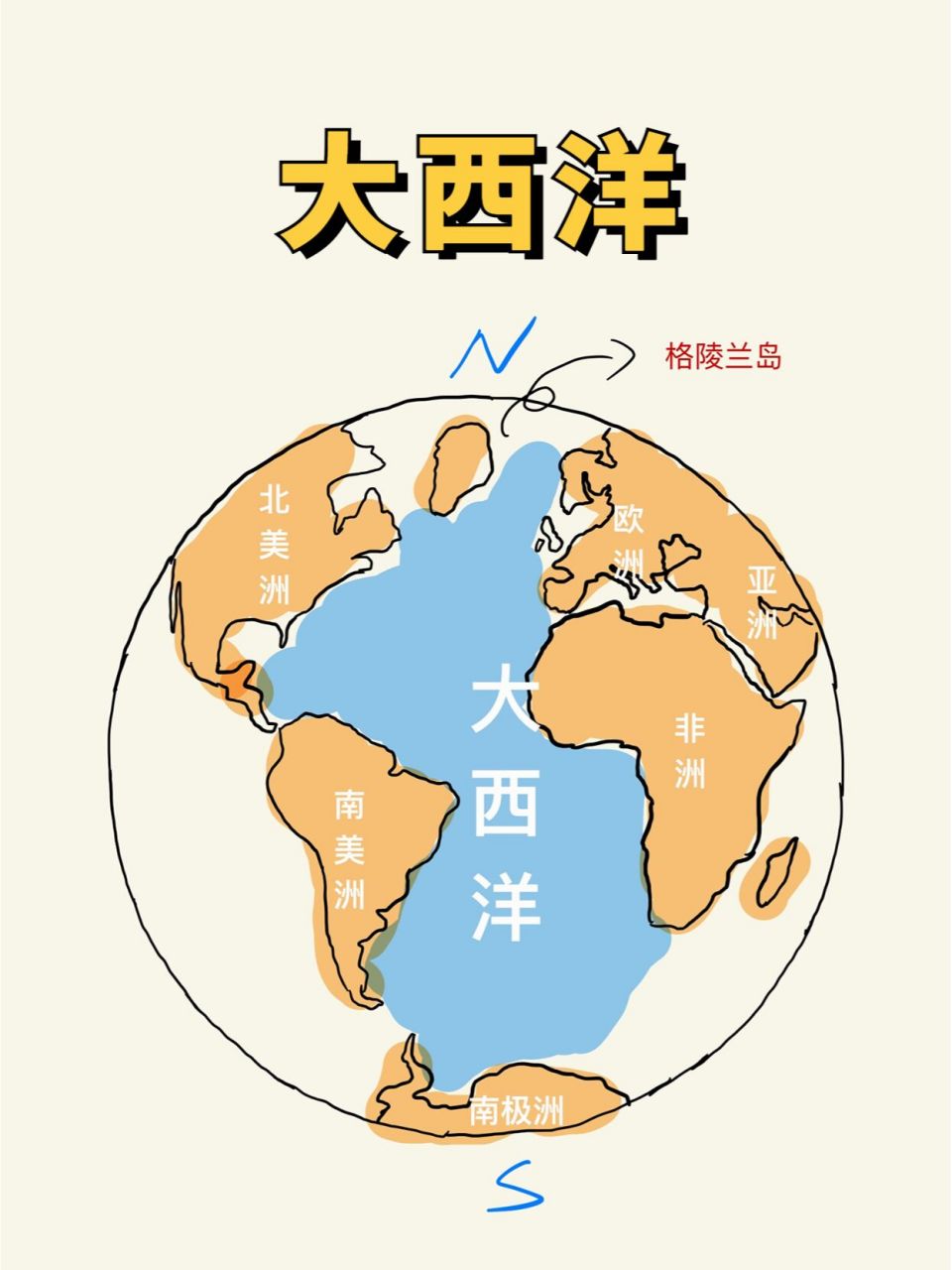 大家好,我是0202,应宝子的要求,出了一期四大洋的轮廓图 	 - 图2