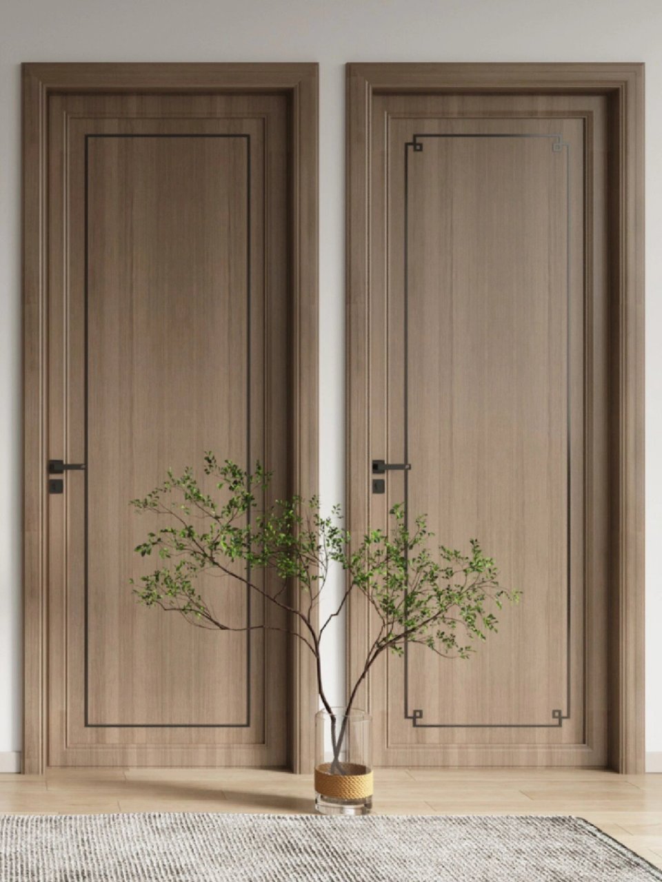 木门|天然木皮～科技木皮|工艺解析           首先给大家介绍一下 一