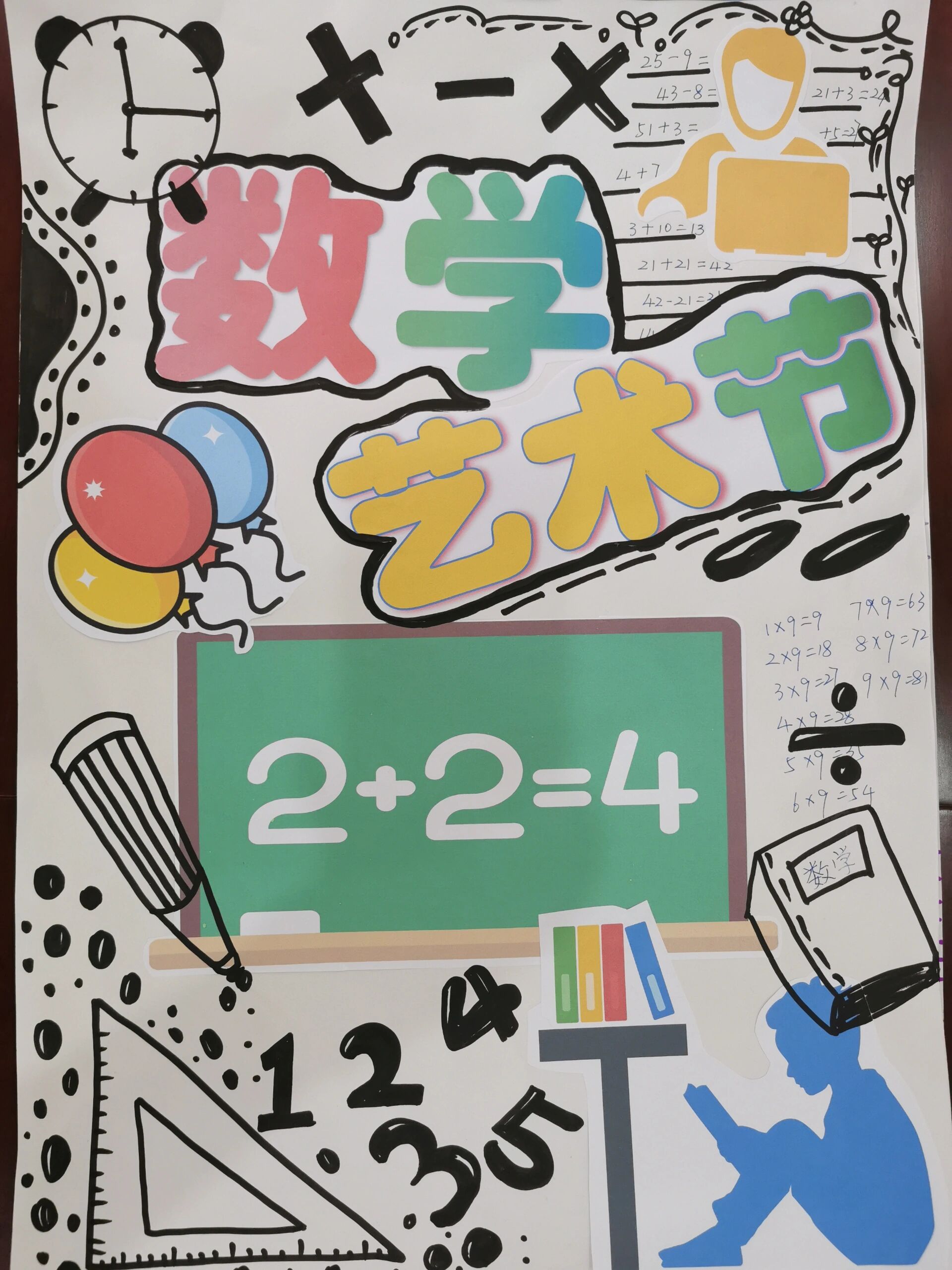 小学低段数学海报