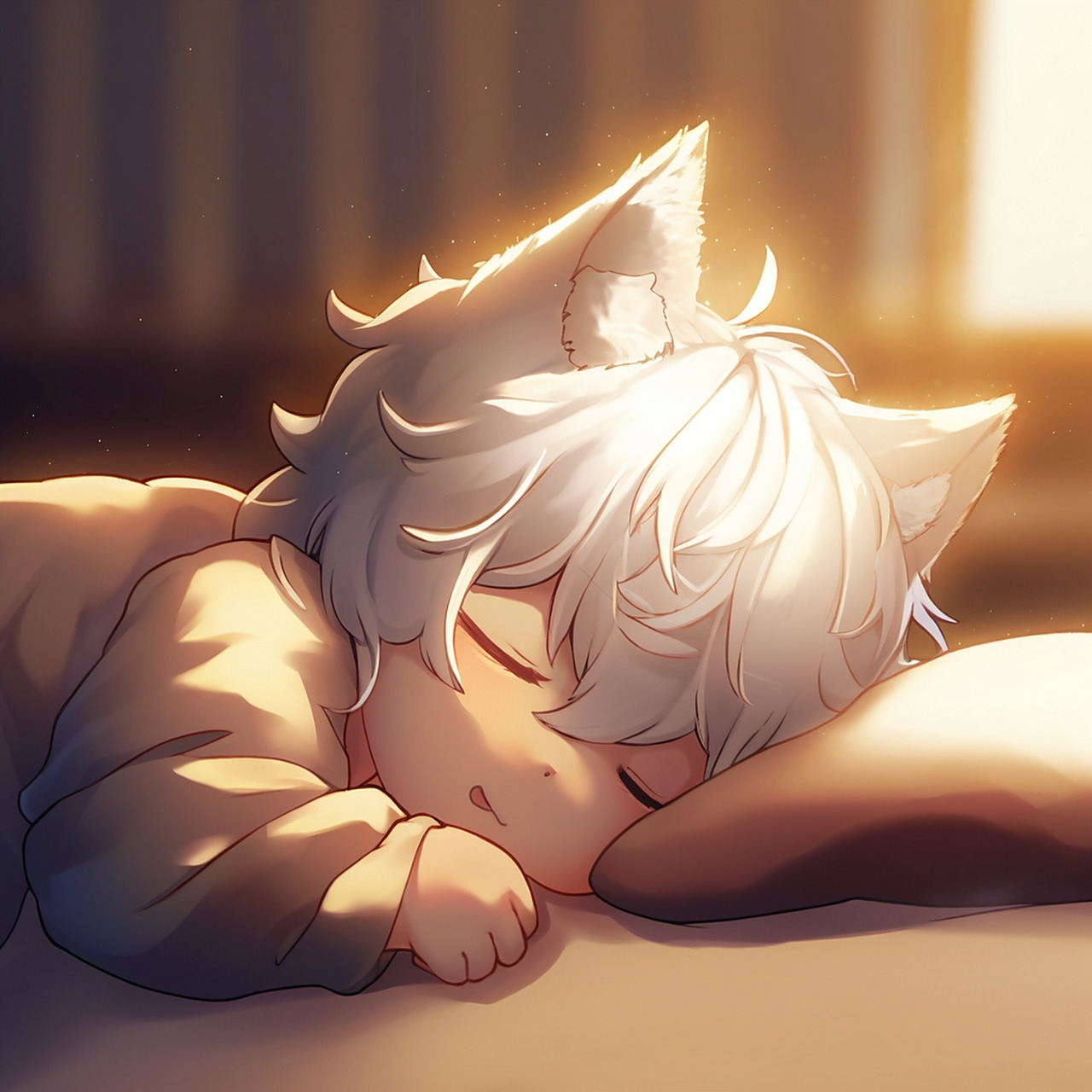 男生头像|猫耳少年睡啦 99喜欢的可以用来当头像