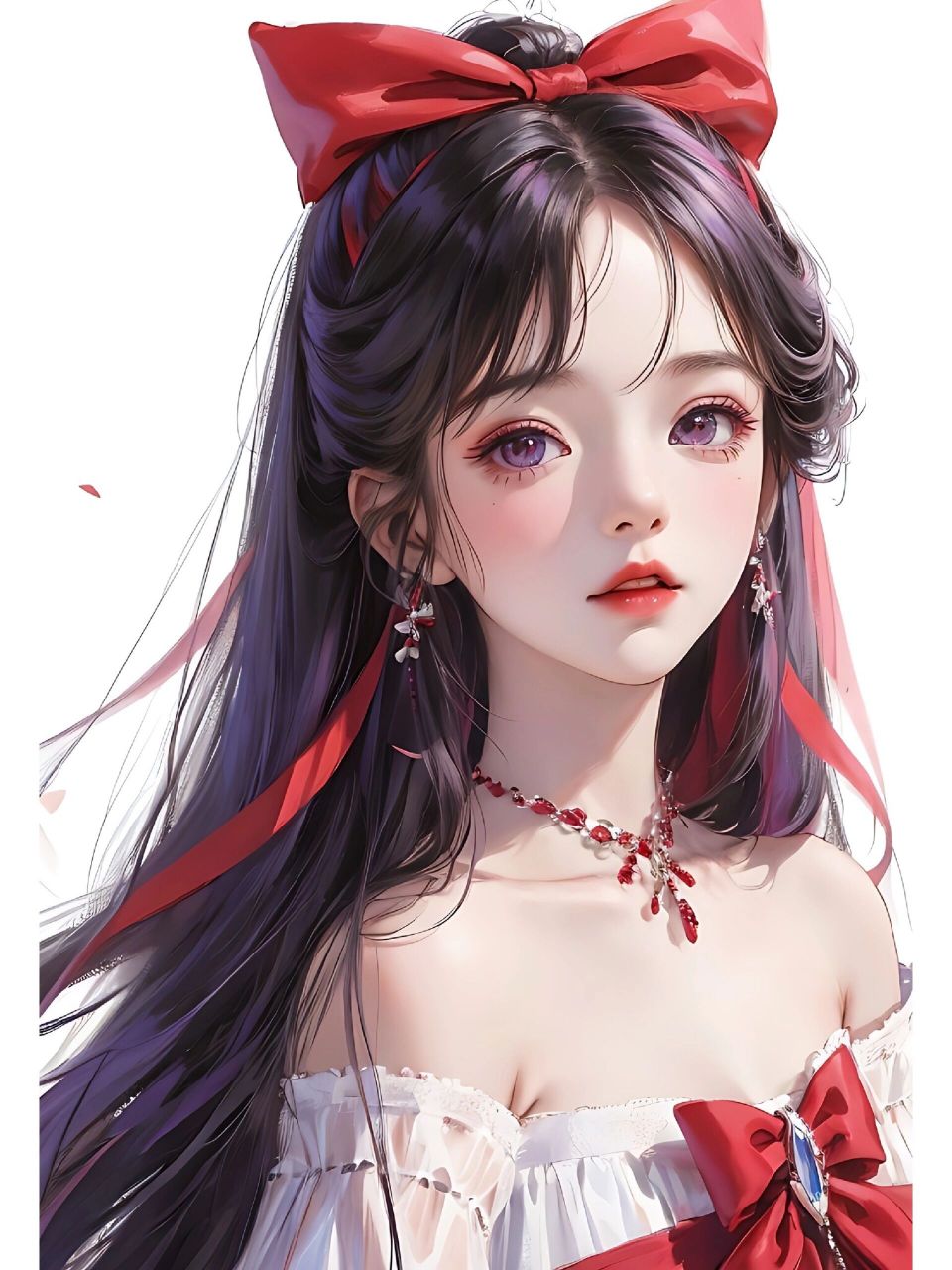 蝴蝶结女孩96 | 女生头像 好心情每天营业,烦心事永久打烊