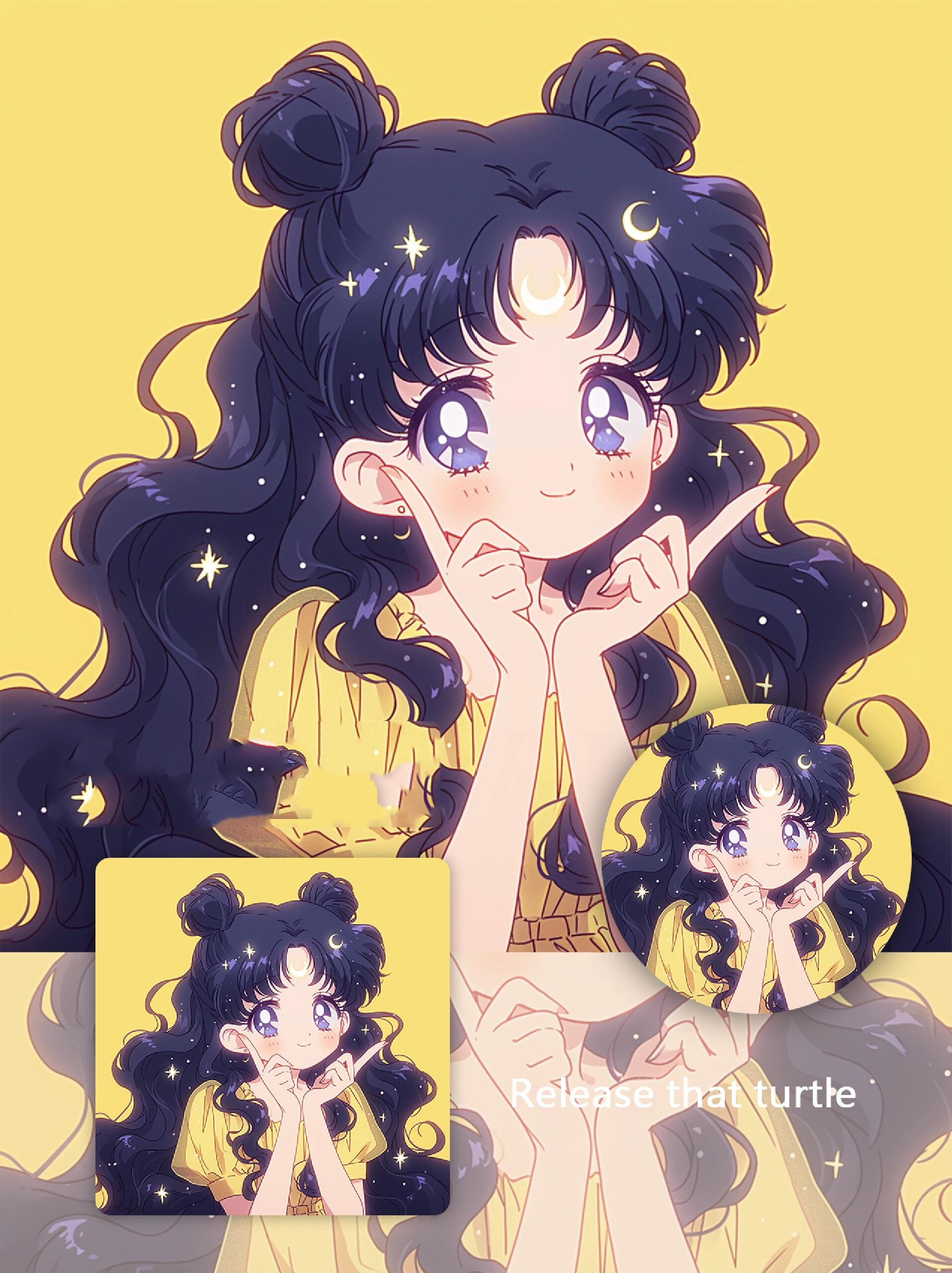 繁星的月野兔·露娜 | 美少女战士头像 可爱的露娜来啦78 78星星