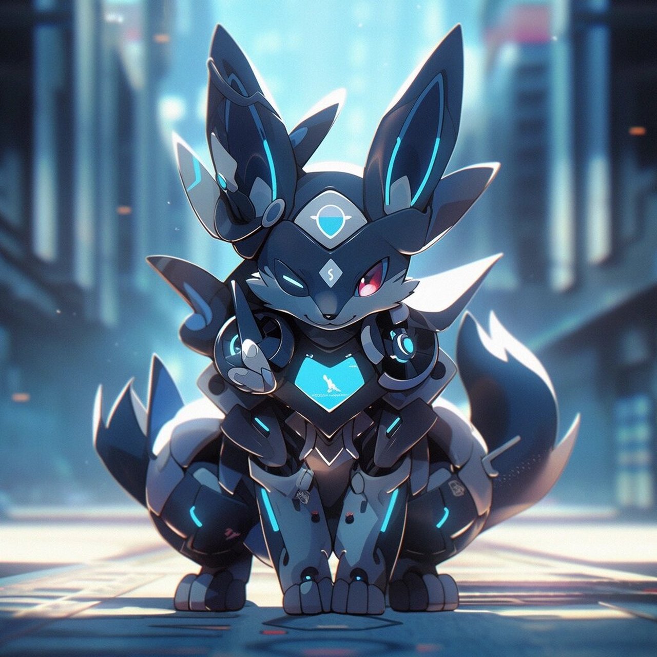 机甲宝可梦|路卡利欧|by ai