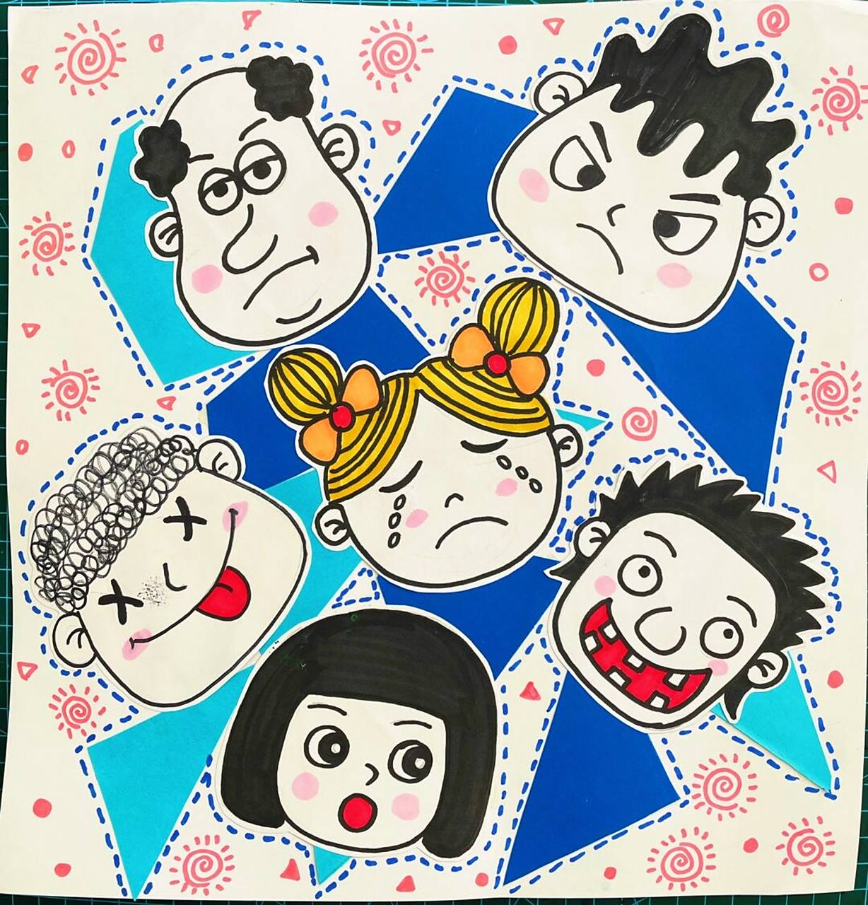 创意美术96 一起画表情包,喜怒哀乐酸甜苦辣 创意美术,创意绘画,用