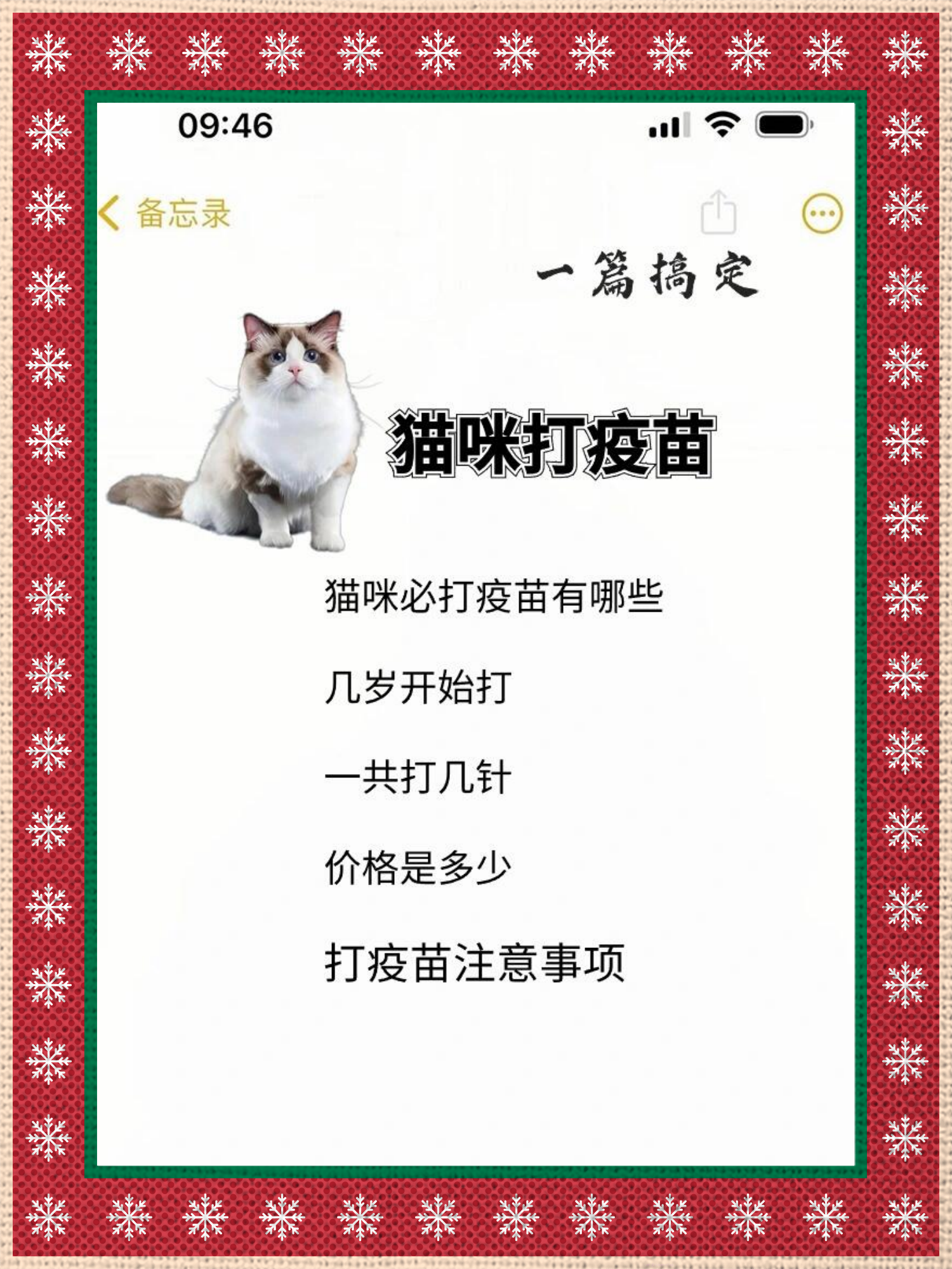 自己给猫打疫苗图解图片