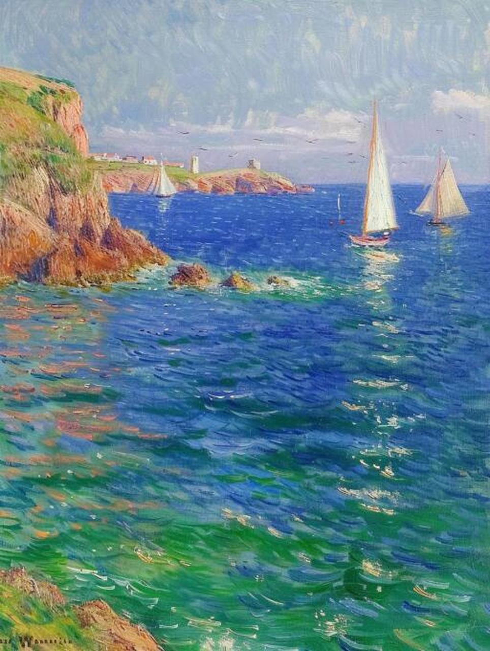ai油画|大海·帆船