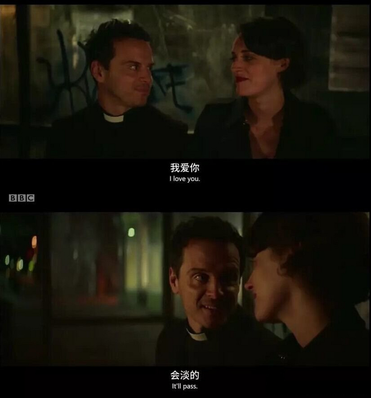 "我爱你""会淡的"———《伦敦生活》  #电影中那些经典台词##电影