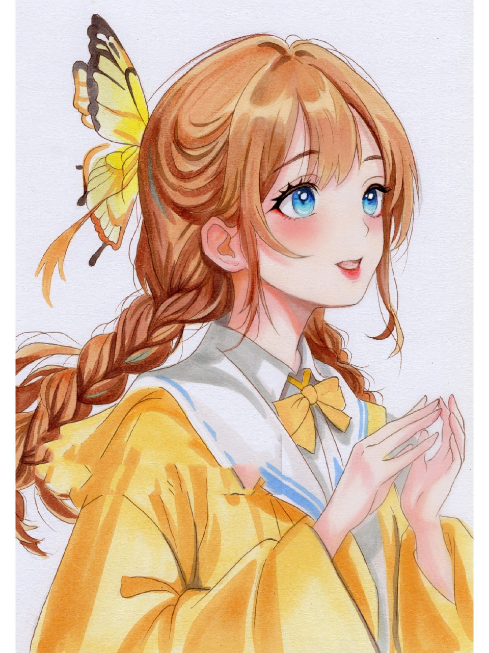 宝藏女孩|动漫人物绘画过程 分享绘画过程