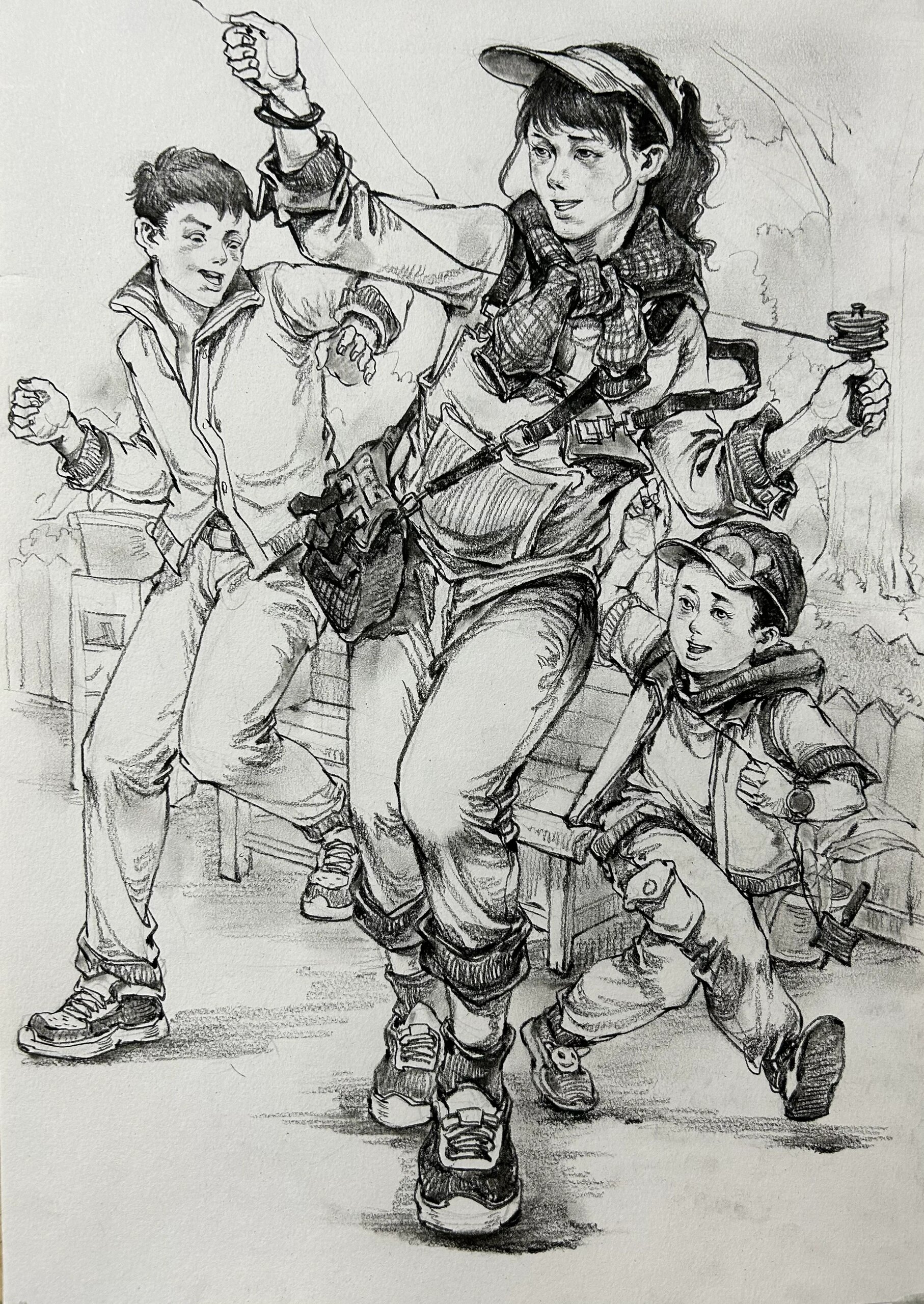 名画二创《自由引导人民》竖构图