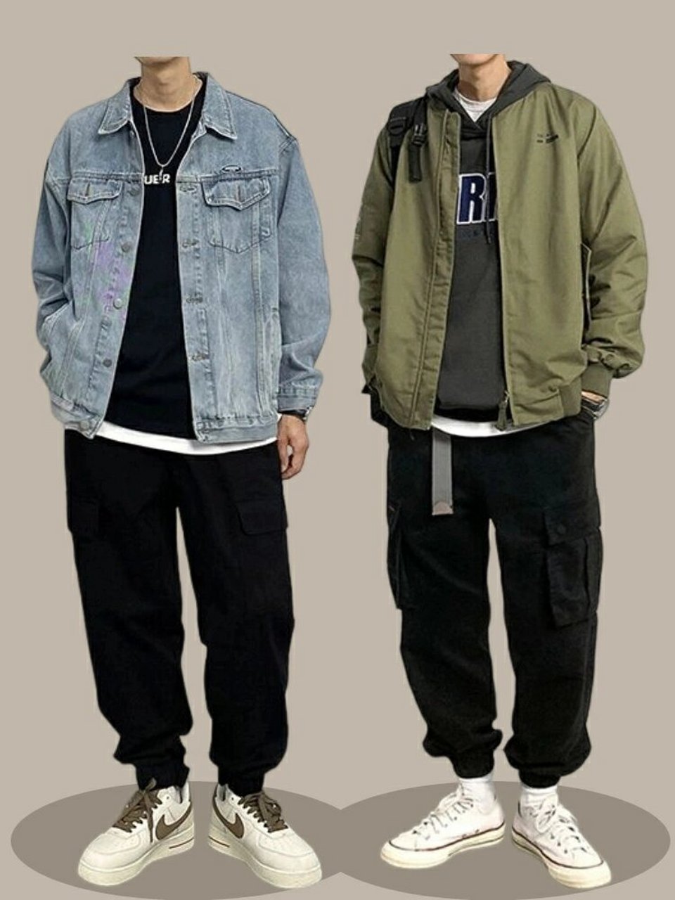 偏胖男生穿搭冬季痞帅|日常休闲工装风搭配    10套显高工装风穿搭