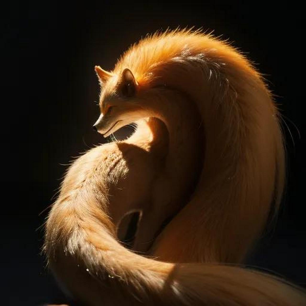 九尾狐狸 漂亮的九尾狐狸 九尾天狐 唯美的动物 你见过狐狸吗?