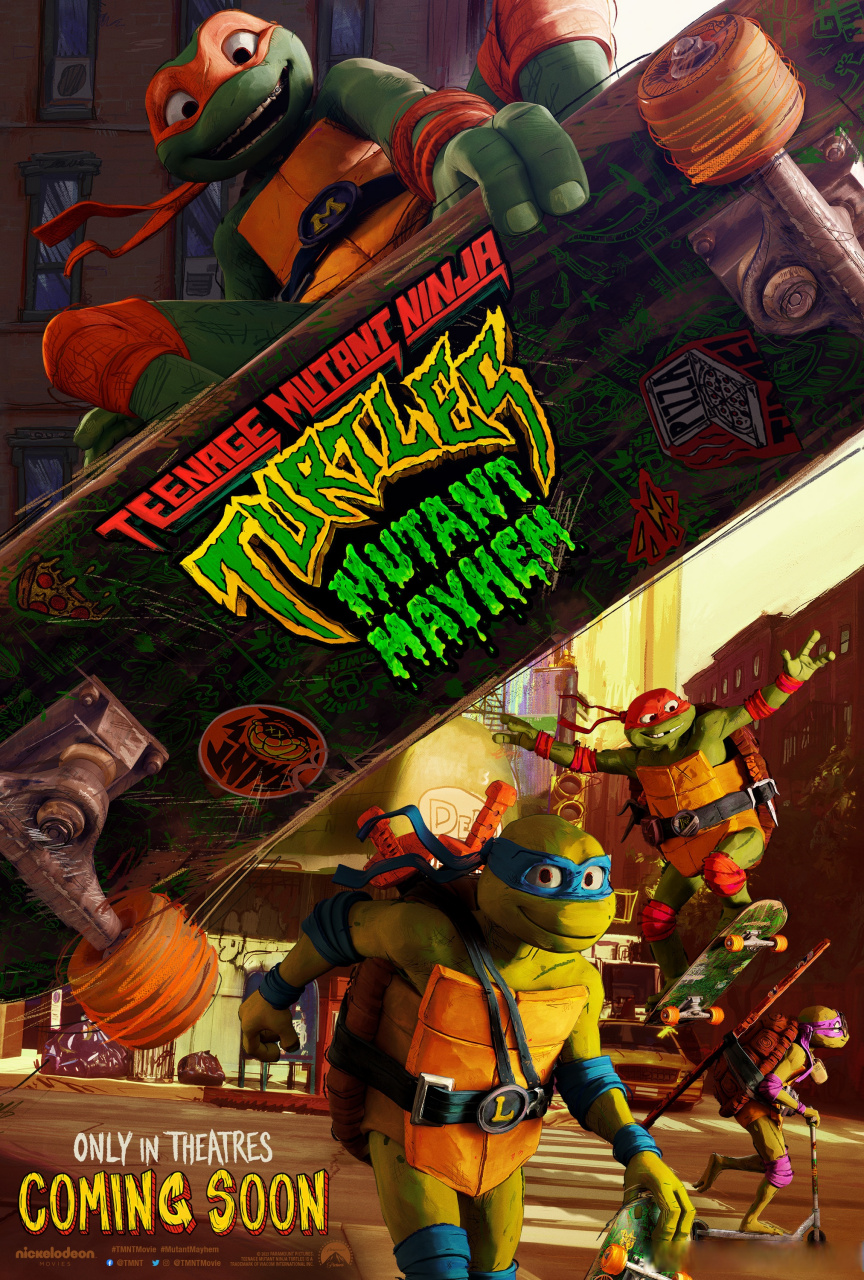 忍者神龟动画大电影正式海报 "忍者神龟"最新一部动画大电影《忍者