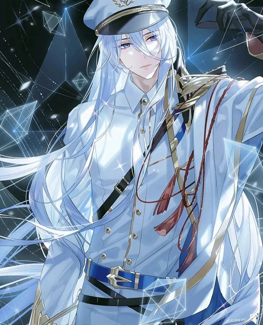 白头发美男头像