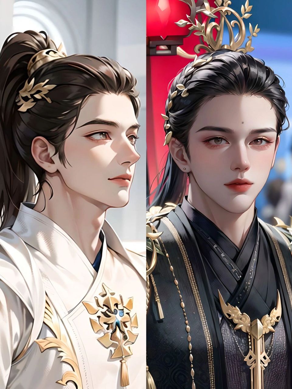 妹夫&姐夫 也捏一张少典有琴和嘲风 连襟什么的 ai画男生真的太难了