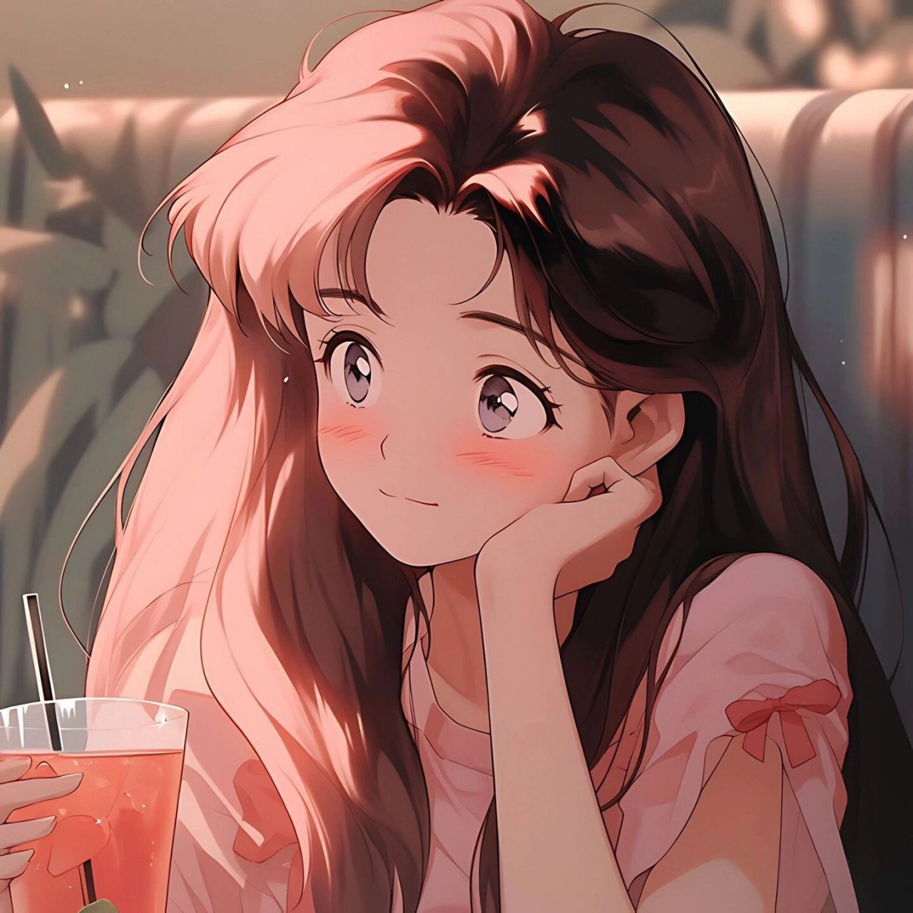 治愈微笑女孩头像