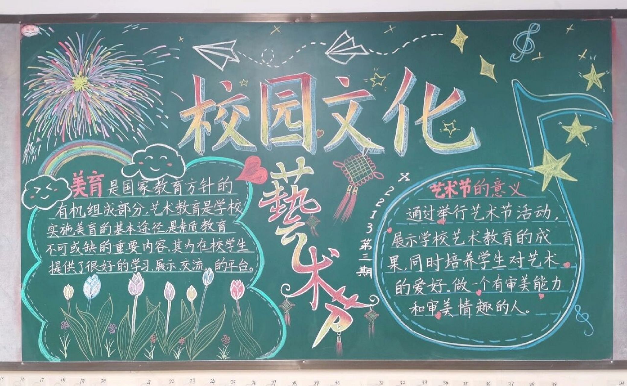 "校园文化艺术节"主题黑板报 "校园文化艺术节"主题黑板报