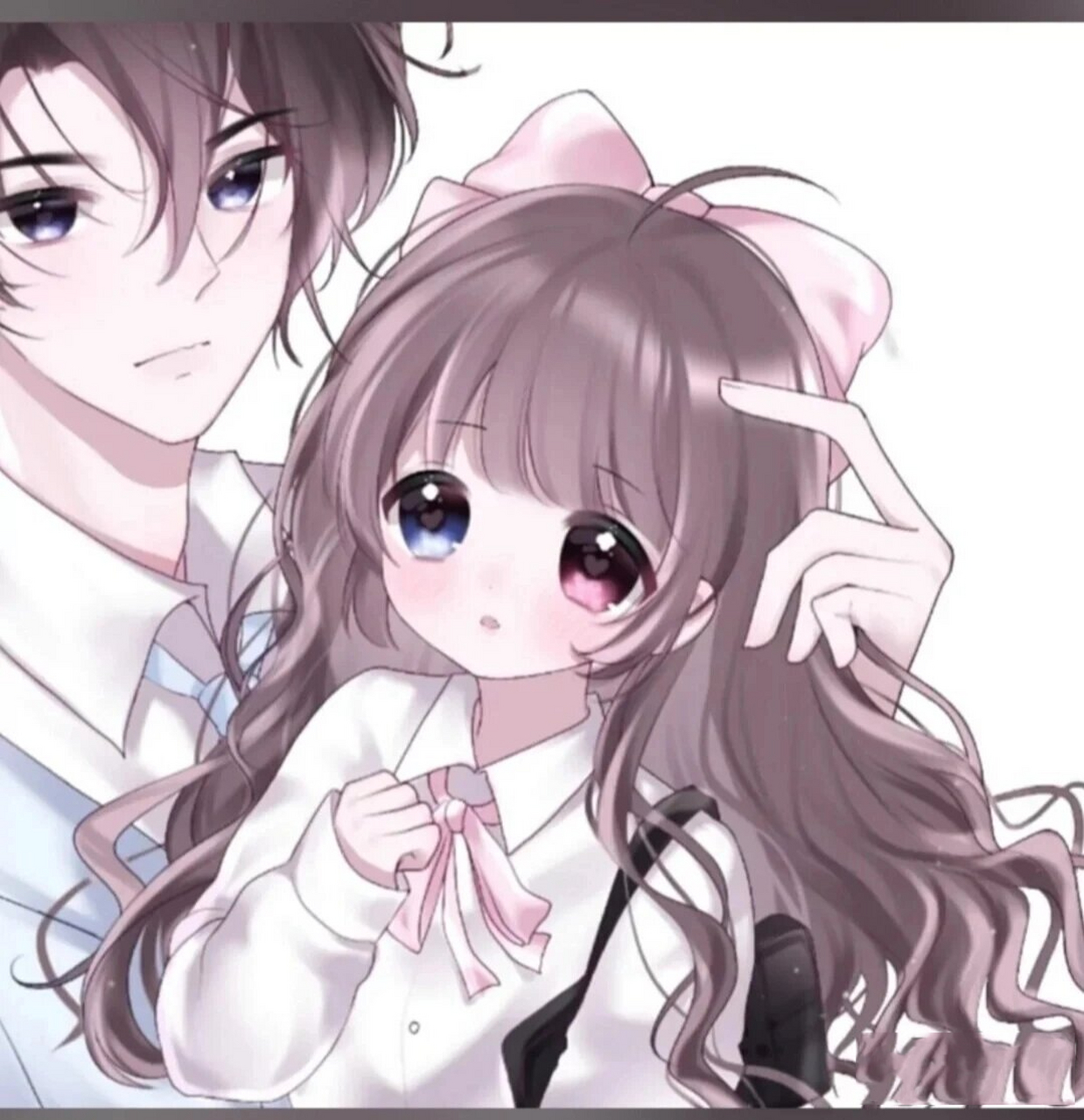 霸气可爱情侣二人组头像