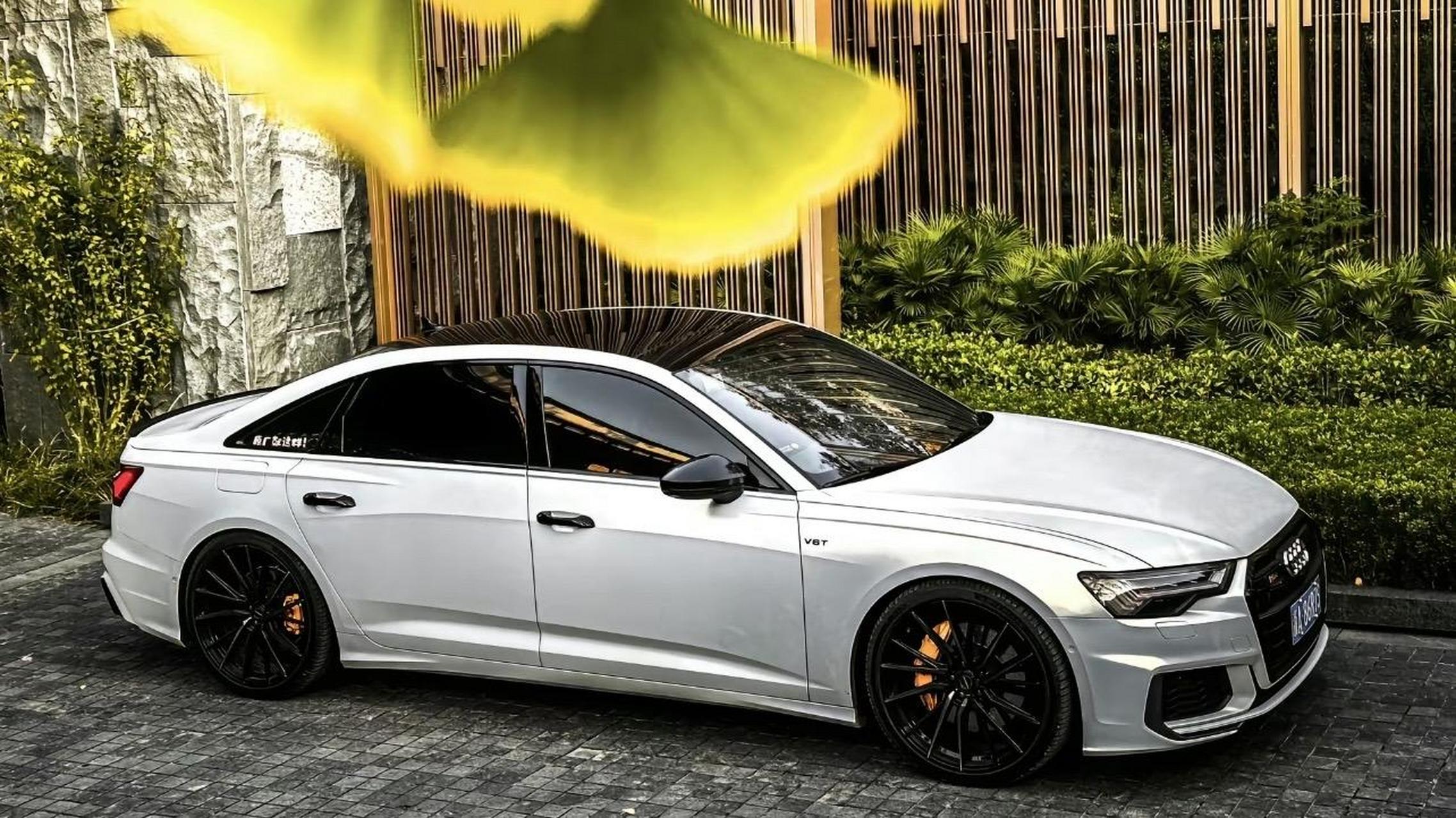 来一组没见过的细节白色奥迪a6 改装案例