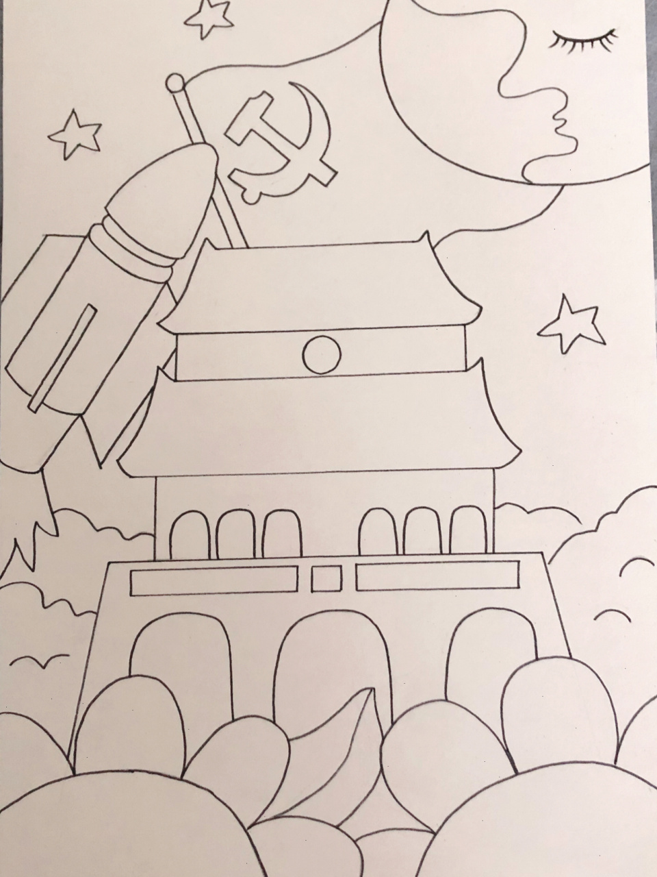 建党一百周年绘画 建党一百周年来了,前前后后画了几幅画,有临摹的有