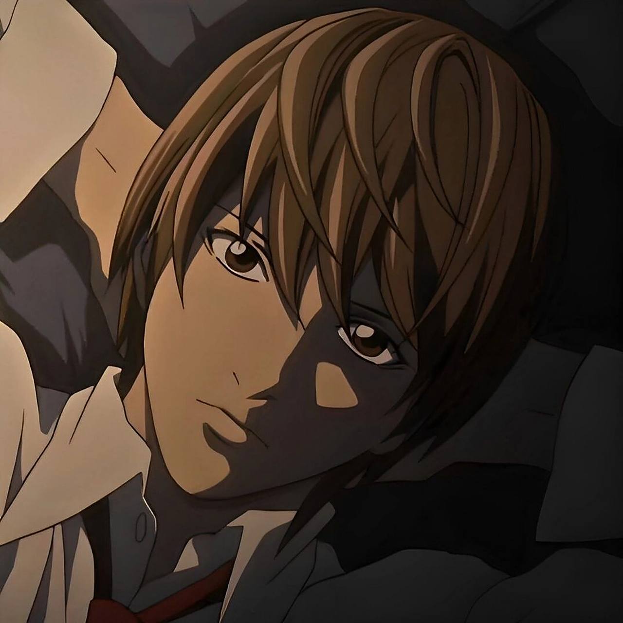 夜神月头像 喜欢的请点个赞 #死亡笔记# #夜神月# #动漫男头# #ph团队