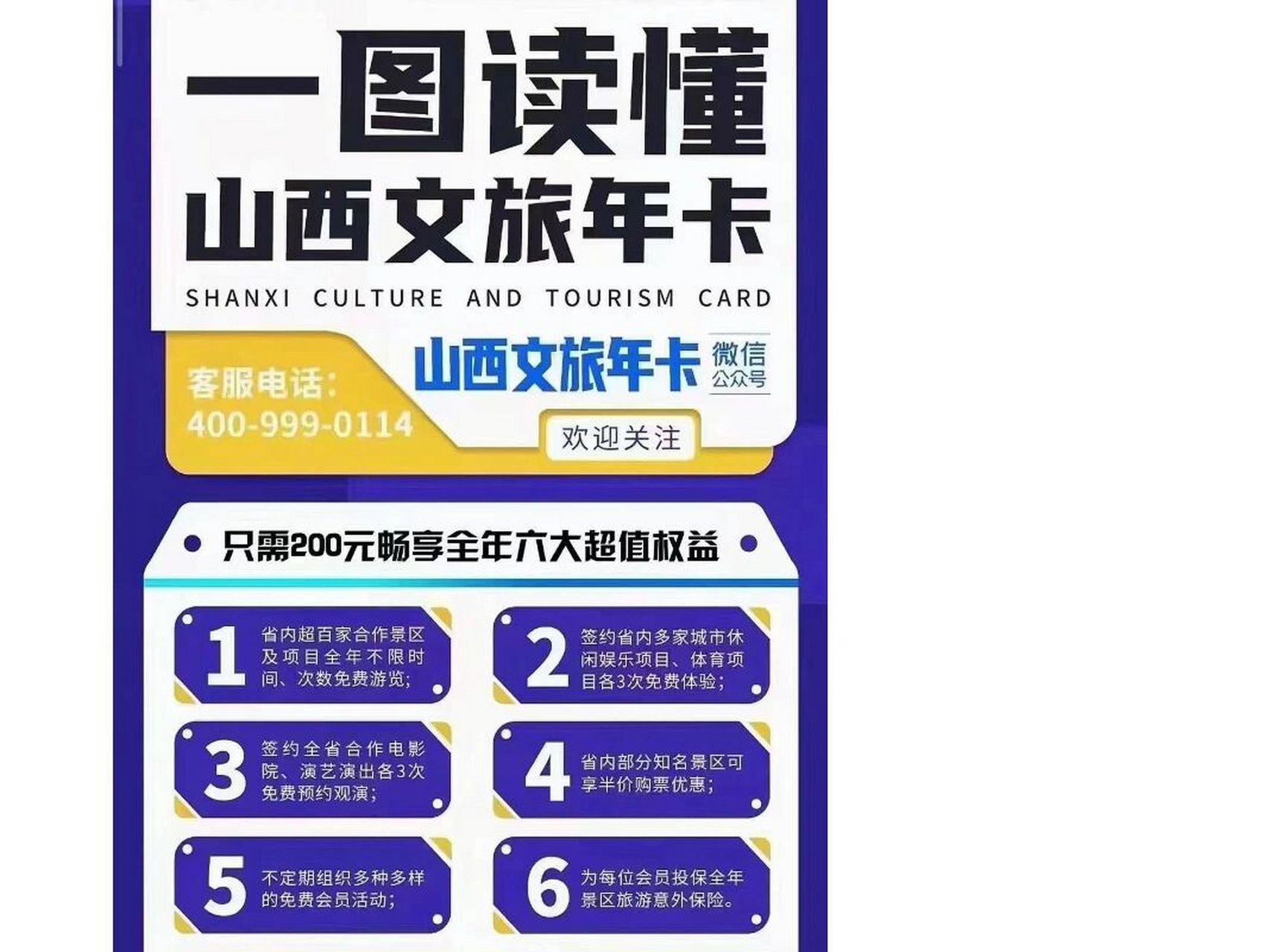 山西文旅年卡山西省旅游 山西文旅年卡 山西省内一百多景点可免费进入