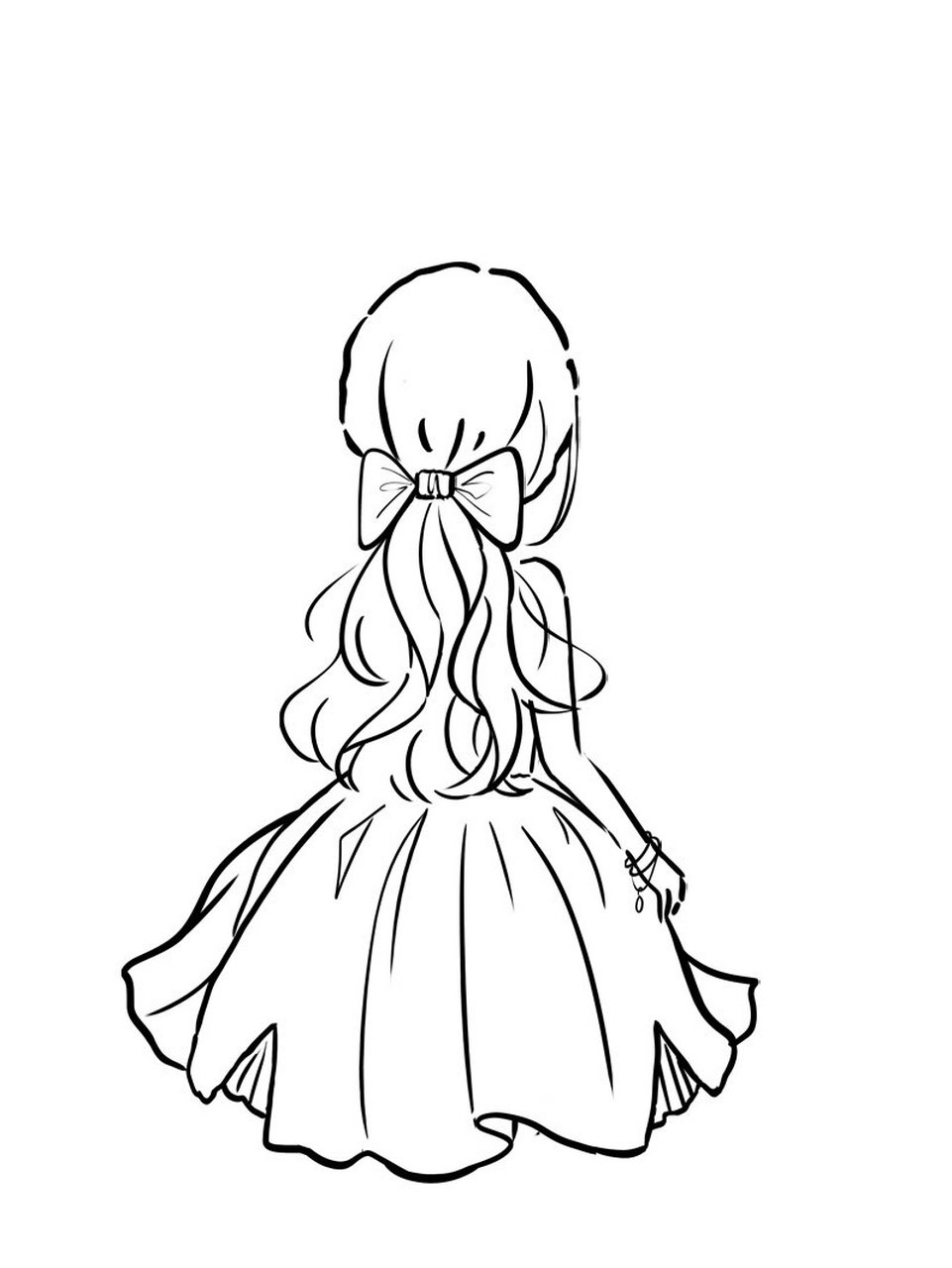 【教你画背影】保持热爱,奔赴下一场山海 背影系列—手绘过程分享 简