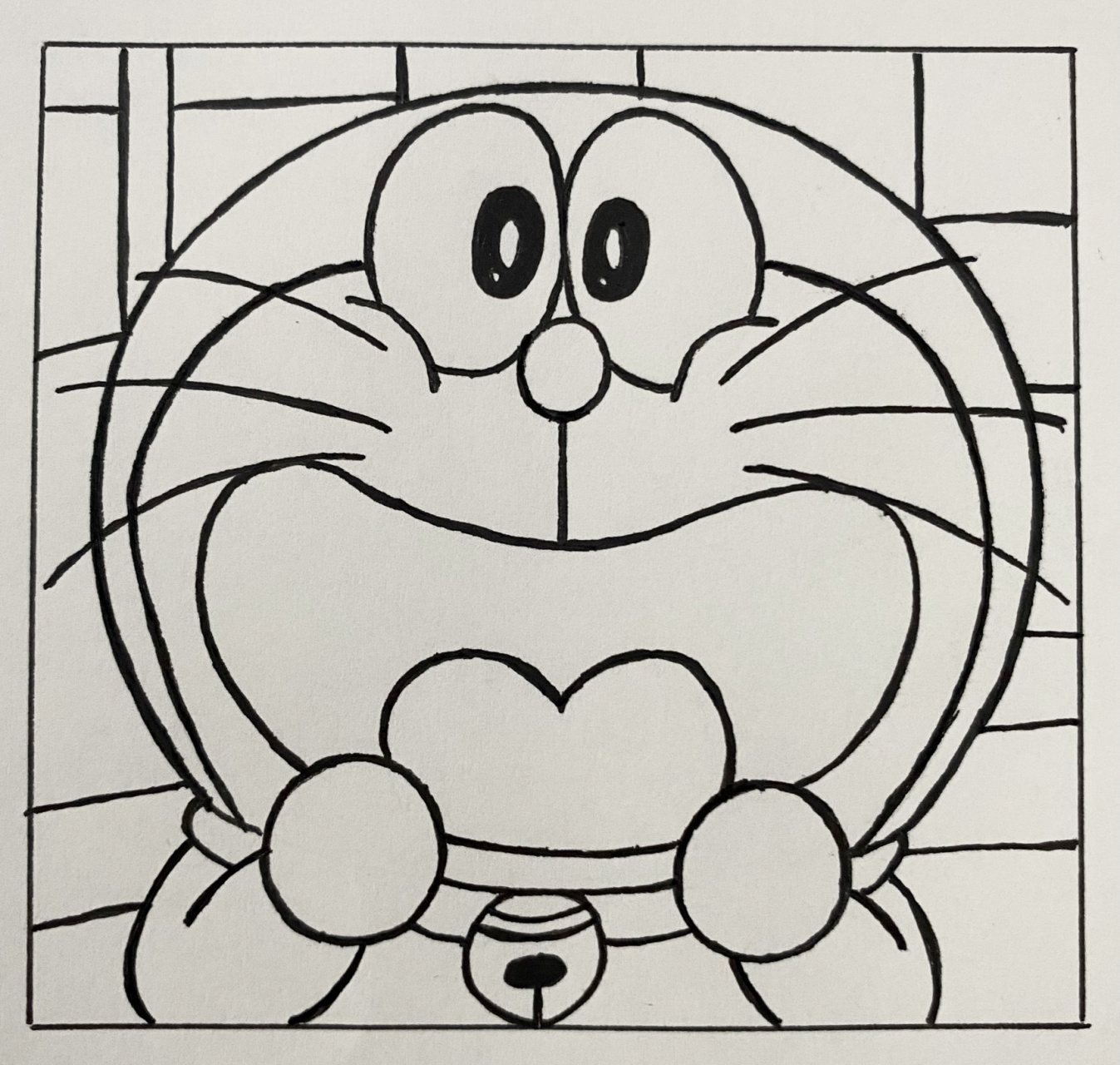 简笔画||哆啦a梦93(附过程图) 如果我没有百宝袋,你还会爱我吗?