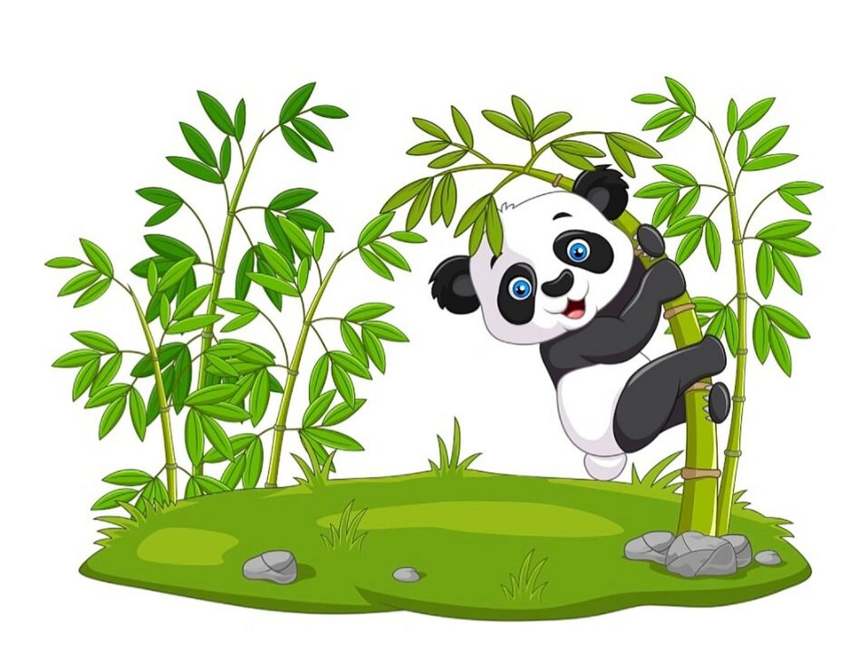 免抠元素|扒拉竹子的熊猫 一只在竹林深处溜达溜达的大熊猫94 憨态