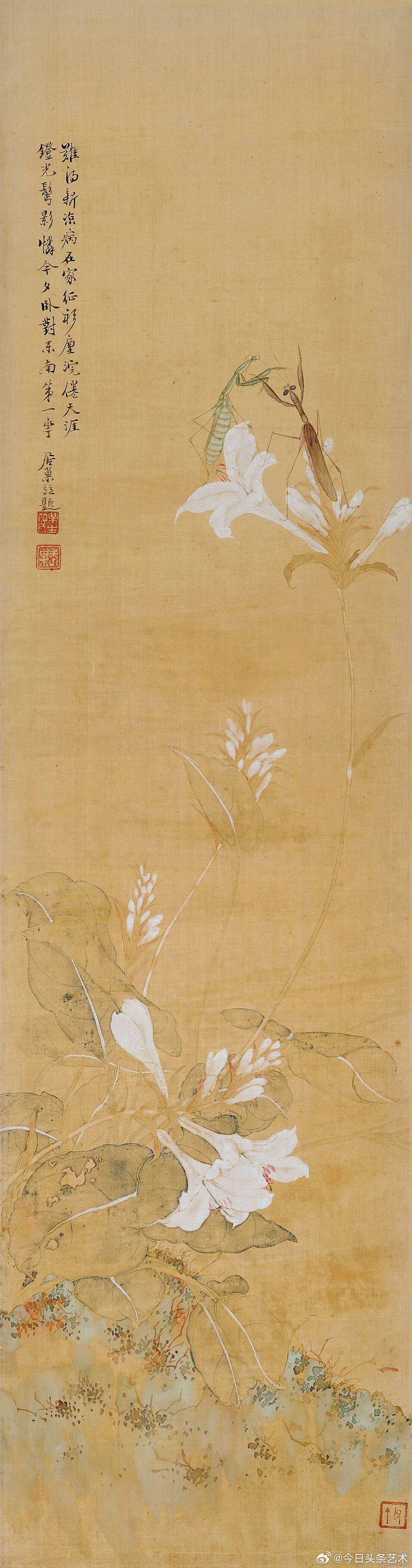 清代画家居巢花鸟画