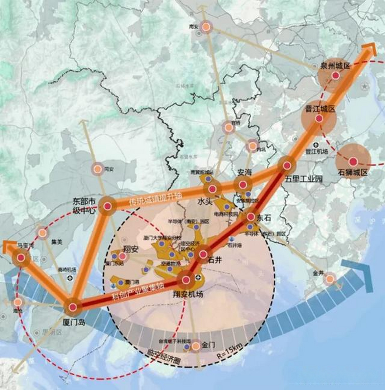 构建三重环两带建设超500万人口特大城市泉州最新规划重磅出炉  