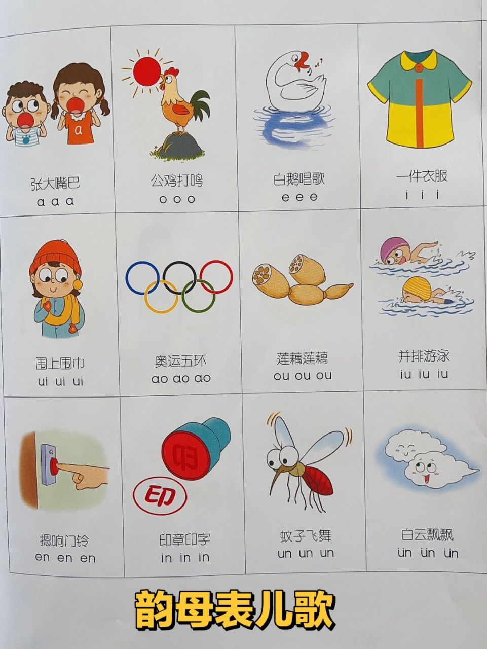 学拼音神器78有了这张图学拼音不发愁!