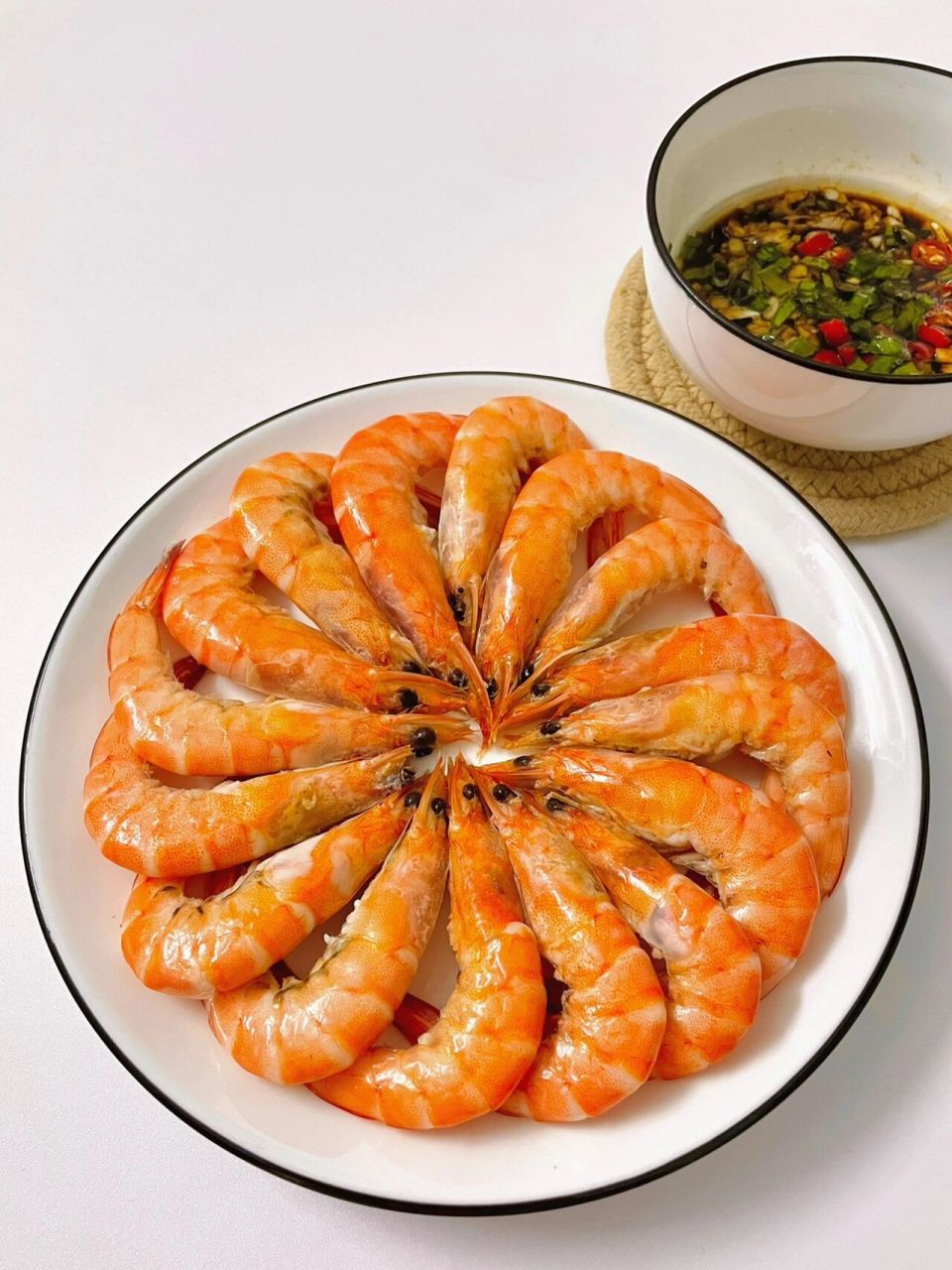 20一人食晚餐|附教程|第一次做白灼虾08 基围虾9023.