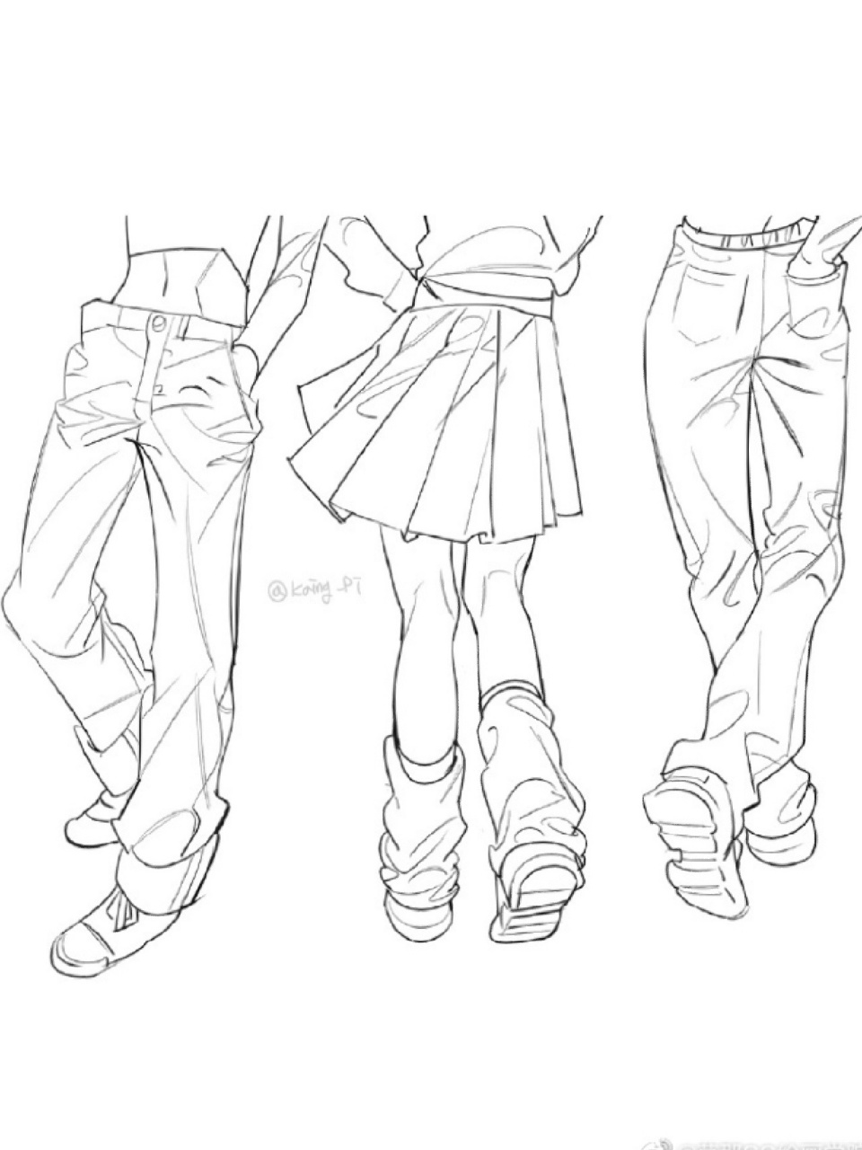 【绘画参考】各种衣服的褶皱