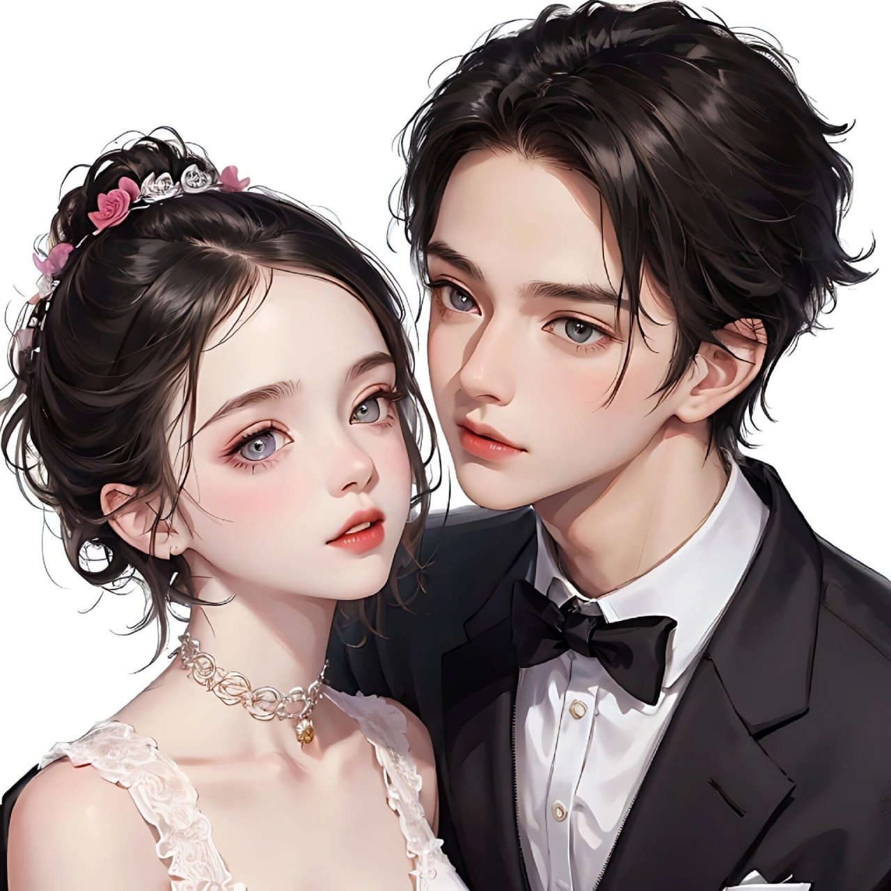 真爱无敌|情侣头像双人超甜动漫大公开 双人情侣头像动漫#ai绘画有点