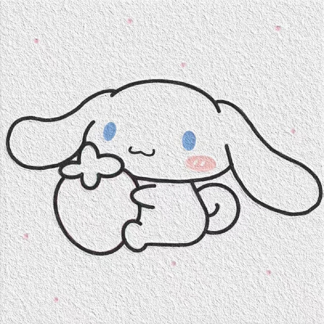 可爱简笔画 玉桂狗拥有了一个超大超甜的草莓91