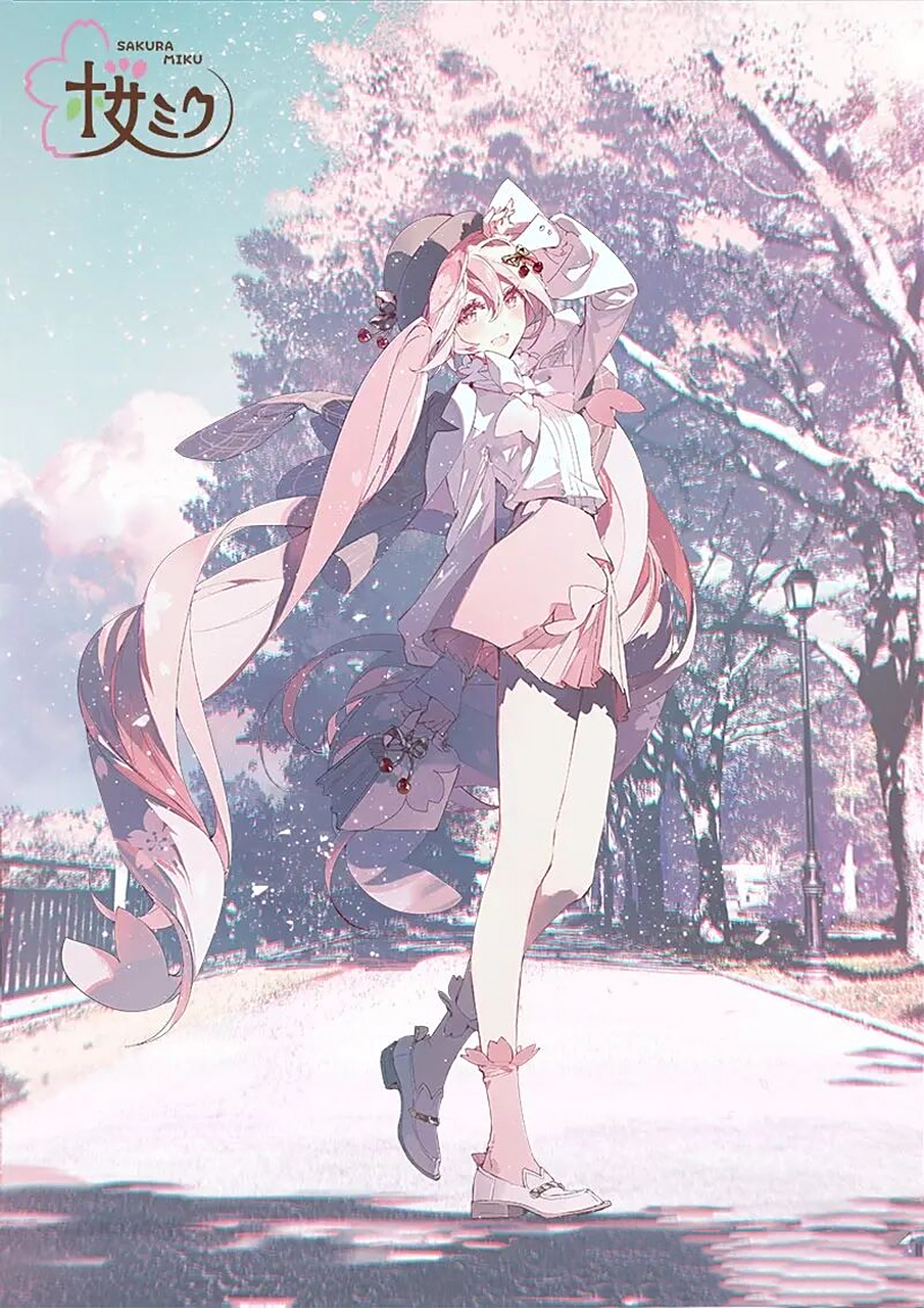 由人气画师rella绘制,「樱初音」身着赏花服饰确认粘土人doll化!