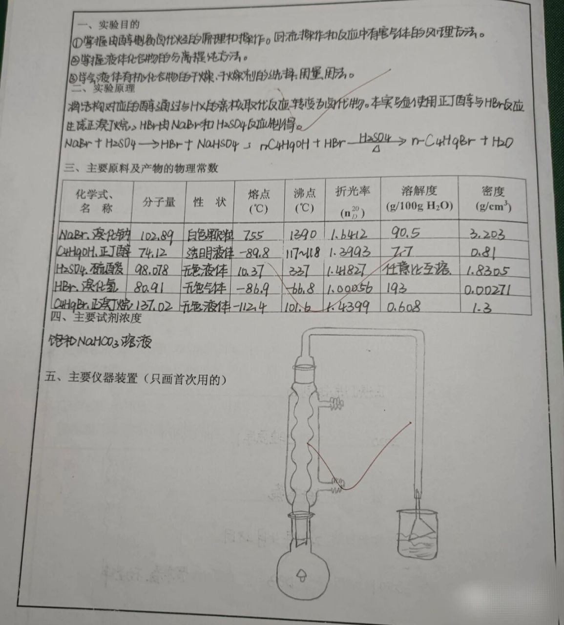 有机化学实验⑥|正溴丁烷的制备 有机化学实验报告 实验思考题 最后一